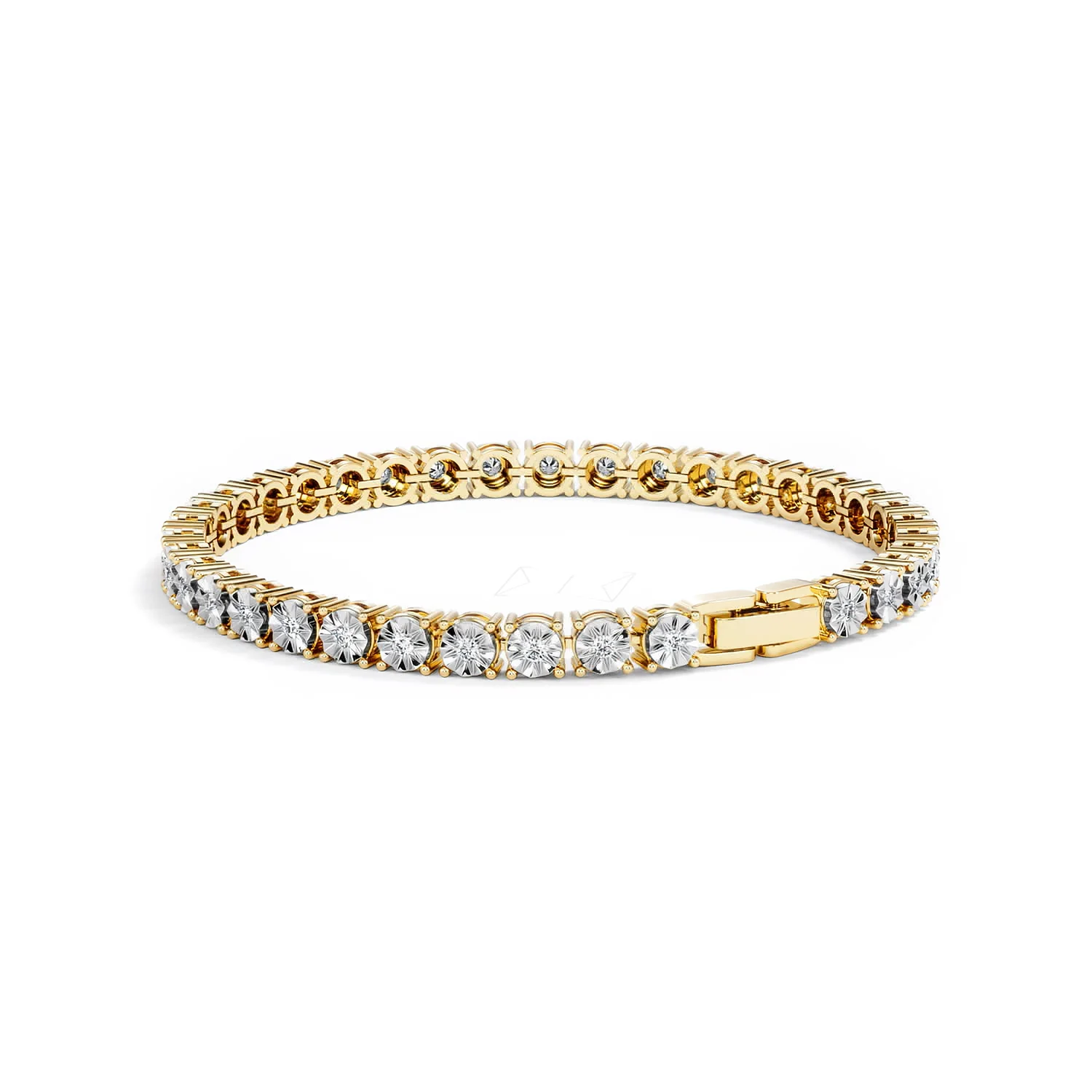 Brilliance Lab Diamond Set 1.00ct Tennis Bracelet in 18K Gold Vermeil - Image 56