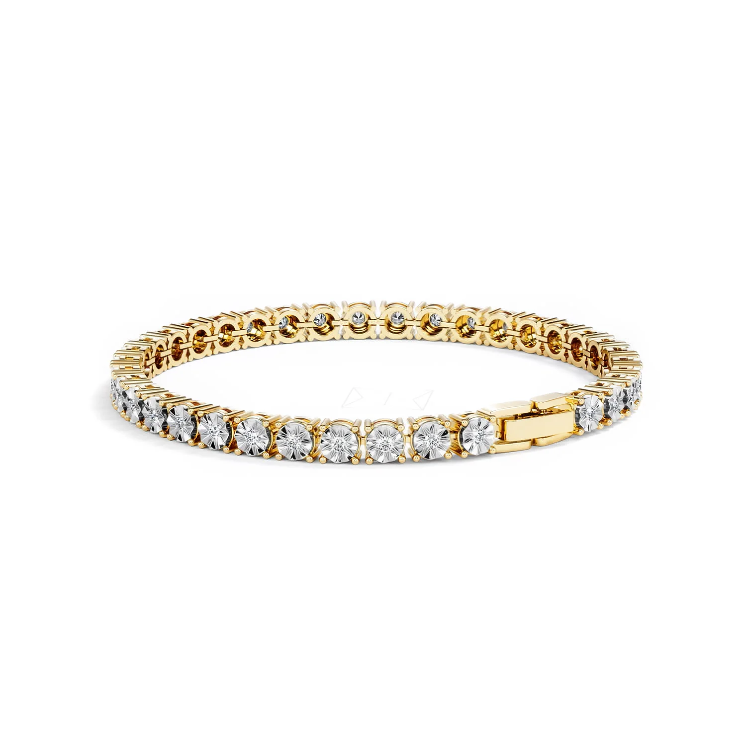 Brilliance Lab Diamond Set 1.00ct Tennis Bracelet in 18K Gold Vermeil - Image 57