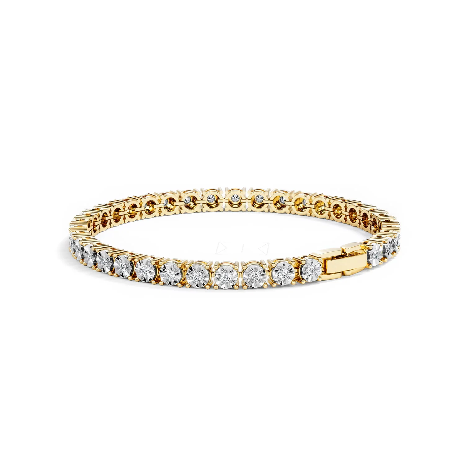 Brilliance Lab Diamond Set 1.00ct Tennis Bracelet in 18K Gold Vermeil - Image 58