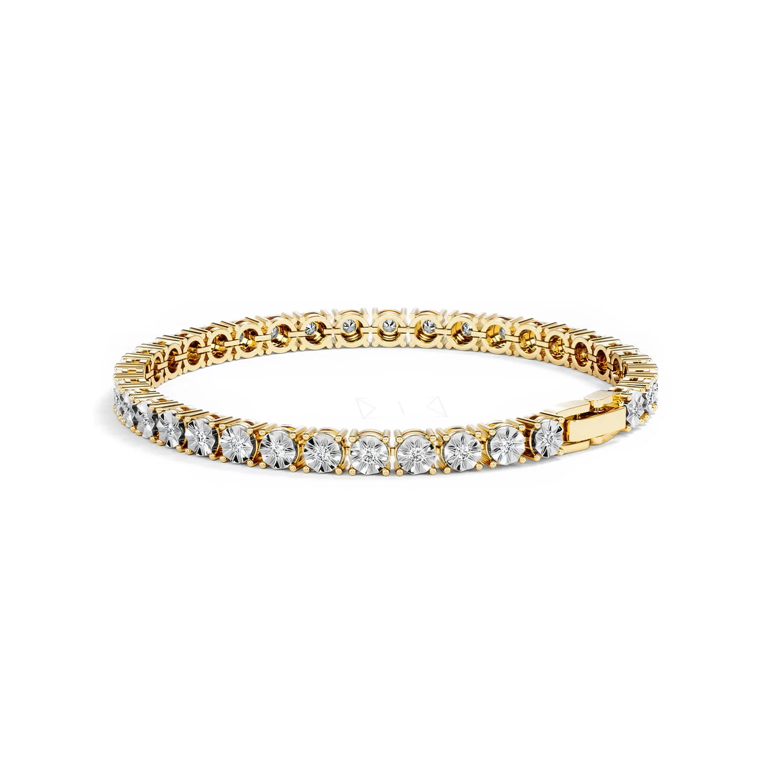 Brilliance Lab Diamond Set 1.00ct Tennis Bracelet in 18K Gold Vermeil - Image 60