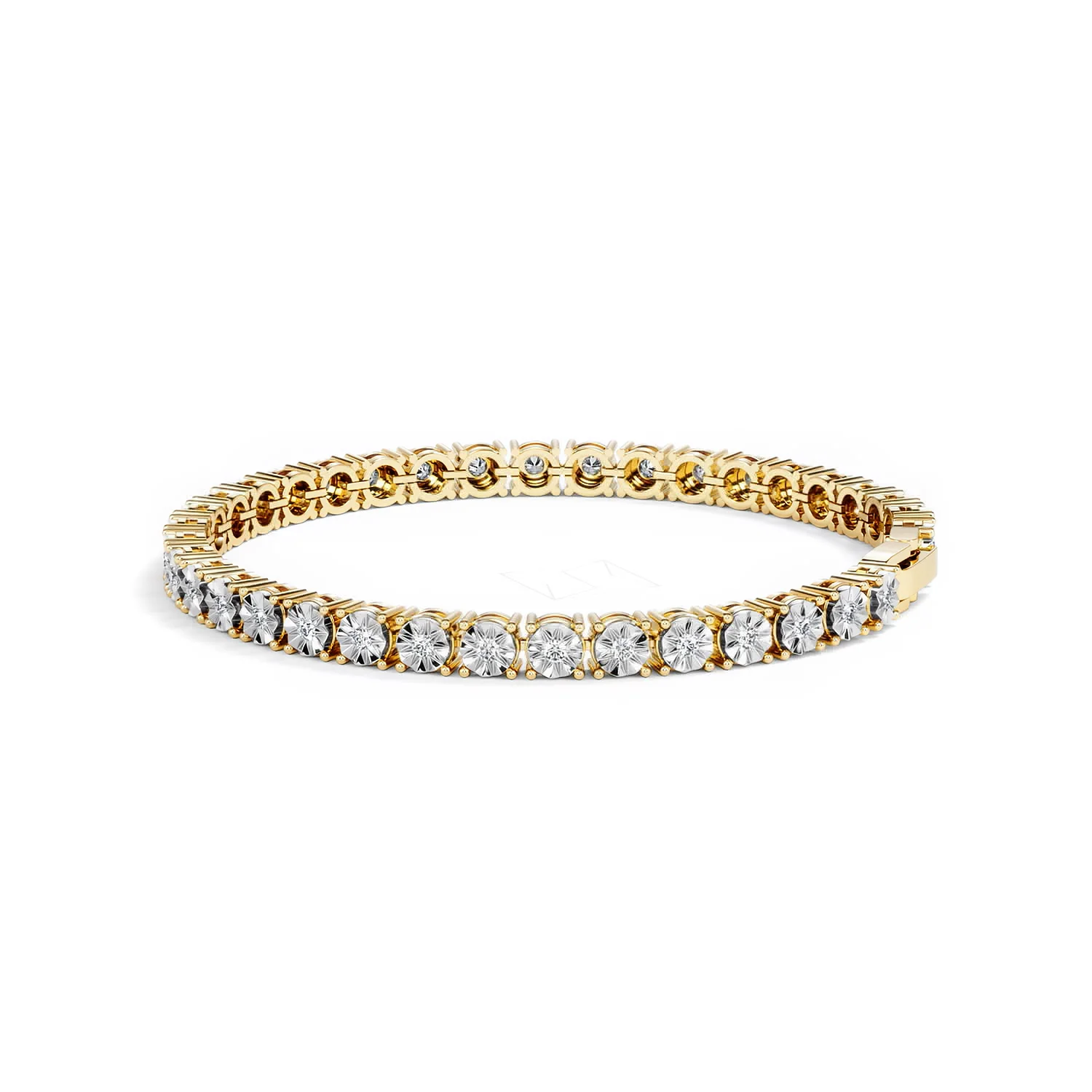 Brilliance Lab Diamond Set 1.00ct Tennis Bracelet in 18K Gold Vermeil - Image 65
