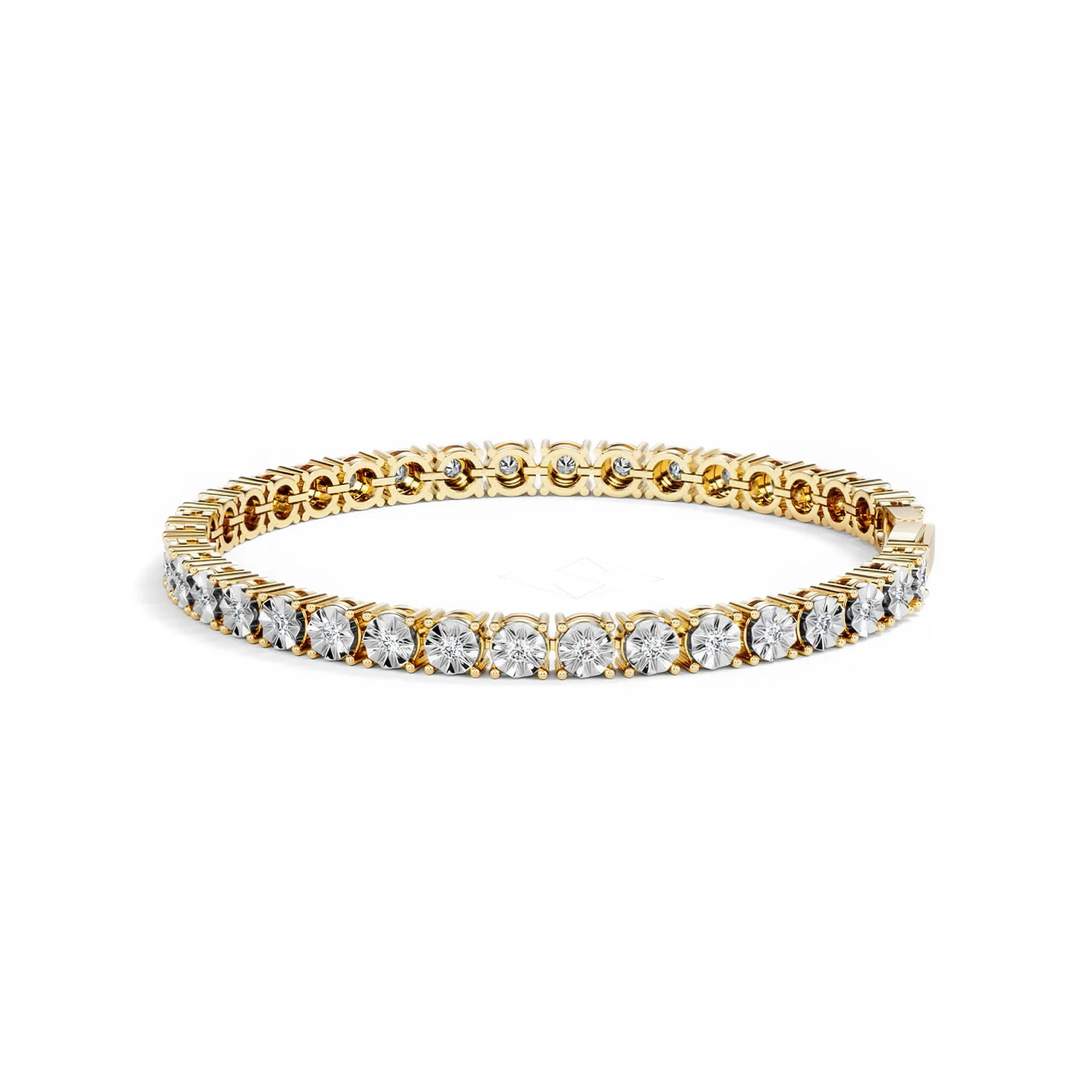 Brilliance Lab Diamond Set 1.00ct Tennis Bracelet in 18K Gold Vermeil - Image 68