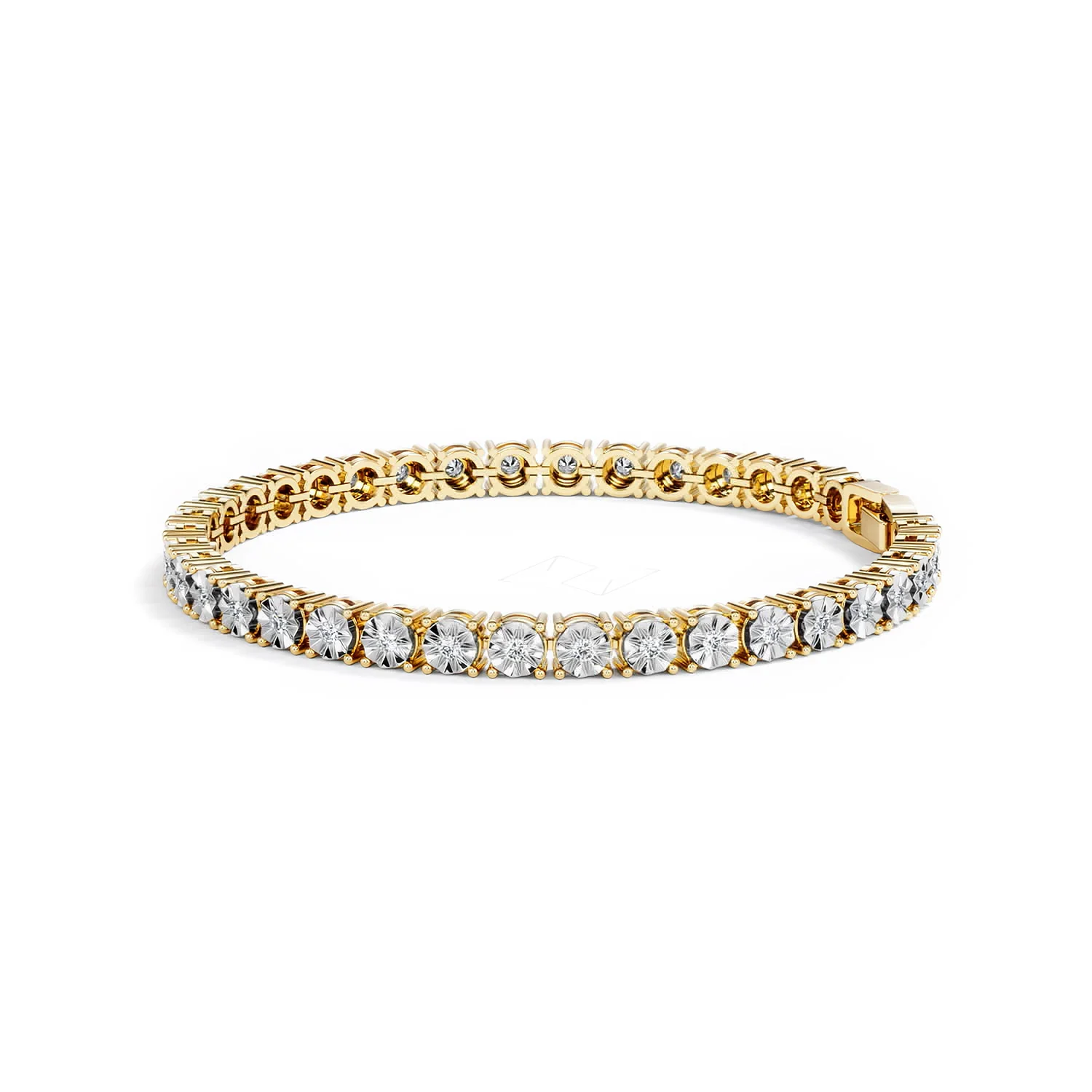 Brilliance Lab Diamond Set 1.00ct Tennis Bracelet in 18K Gold Vermeil - Image 72