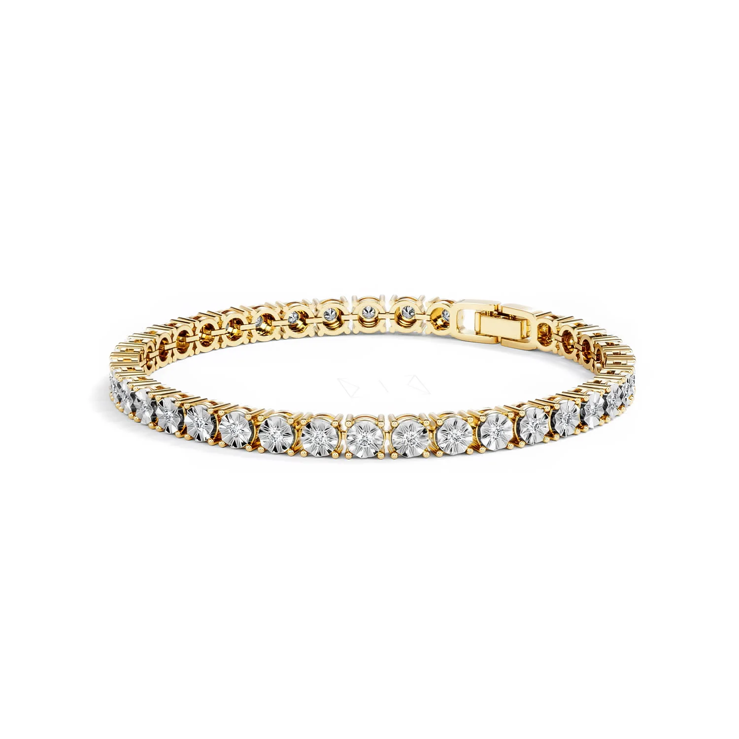 Brilliance Lab Diamond Set 1.00ct Tennis Bracelet in 18K Gold Vermeil - Image 81