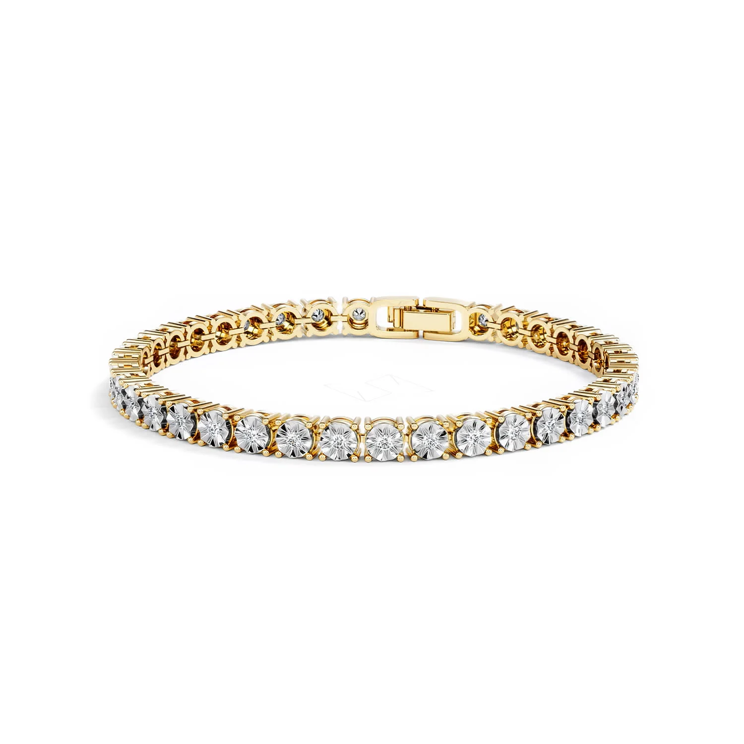Brilliance Lab Diamond Set 1.00ct Tennis Bracelet in 18K Gold Vermeil - Image 86
