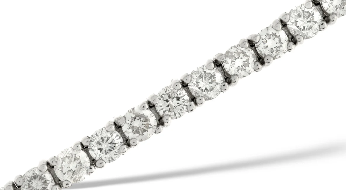 Diamond Tennis Bracelet 9.00ct 18K White Gold - Image 2