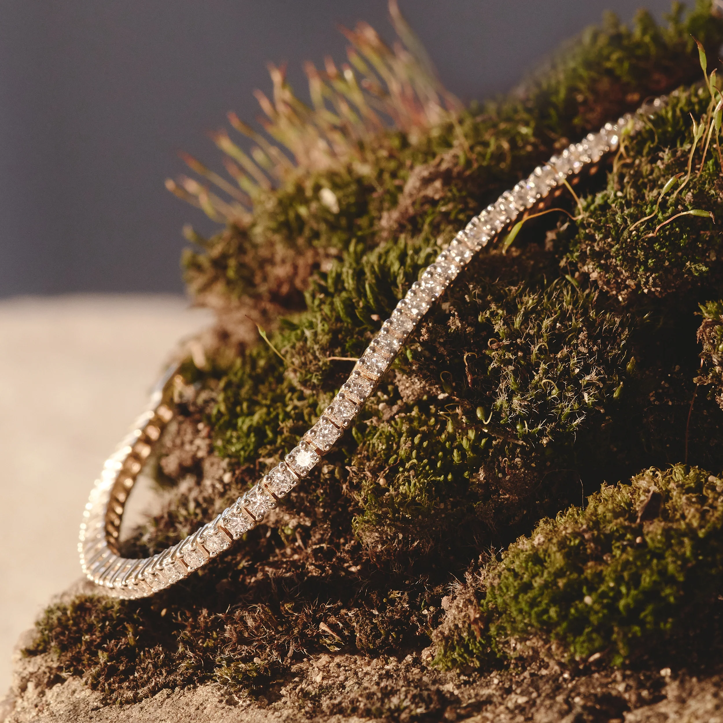 Diamond Tennis Bracelet Chloe 3.00ct H/Si 18K Gold Item FDT23-5JUA - Image 7