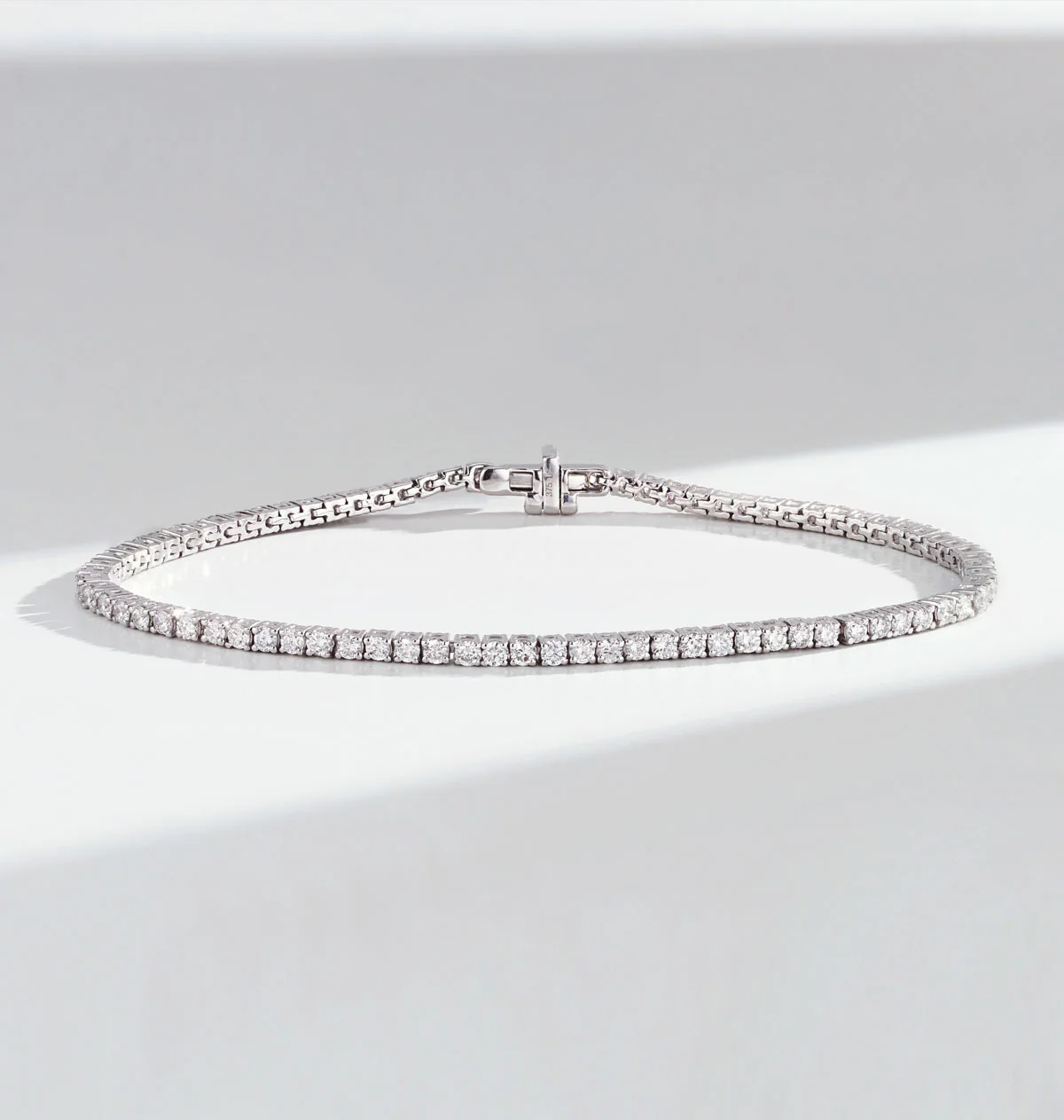 Diamond Tennis Bracelet Chloe 3.00ct H/Si Claw Set in 18K White Gold - Image 7
