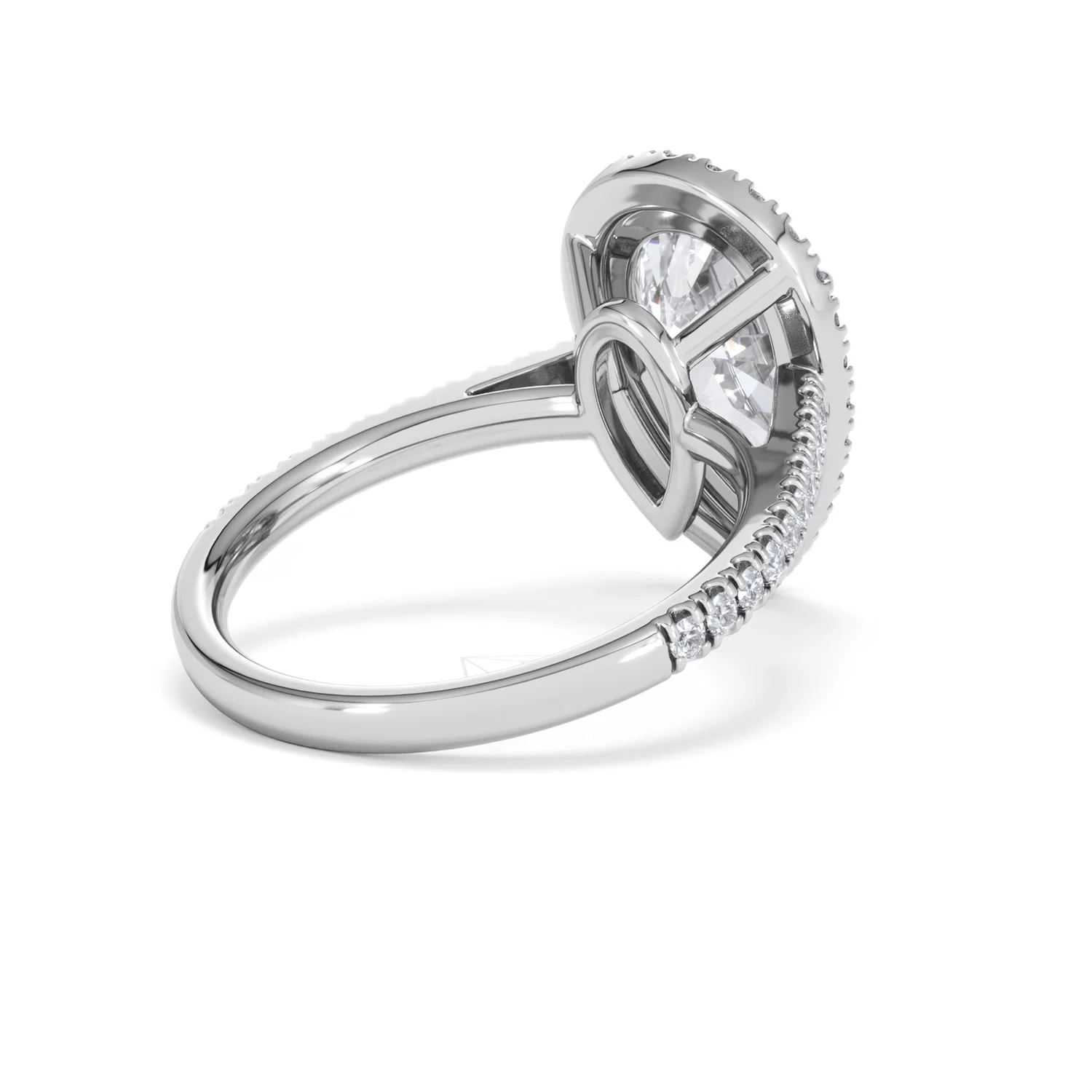 Diana 3.60ct Lab Diamond Pear Cut Engagement Ring in Platinum G/VS1 - Image 41