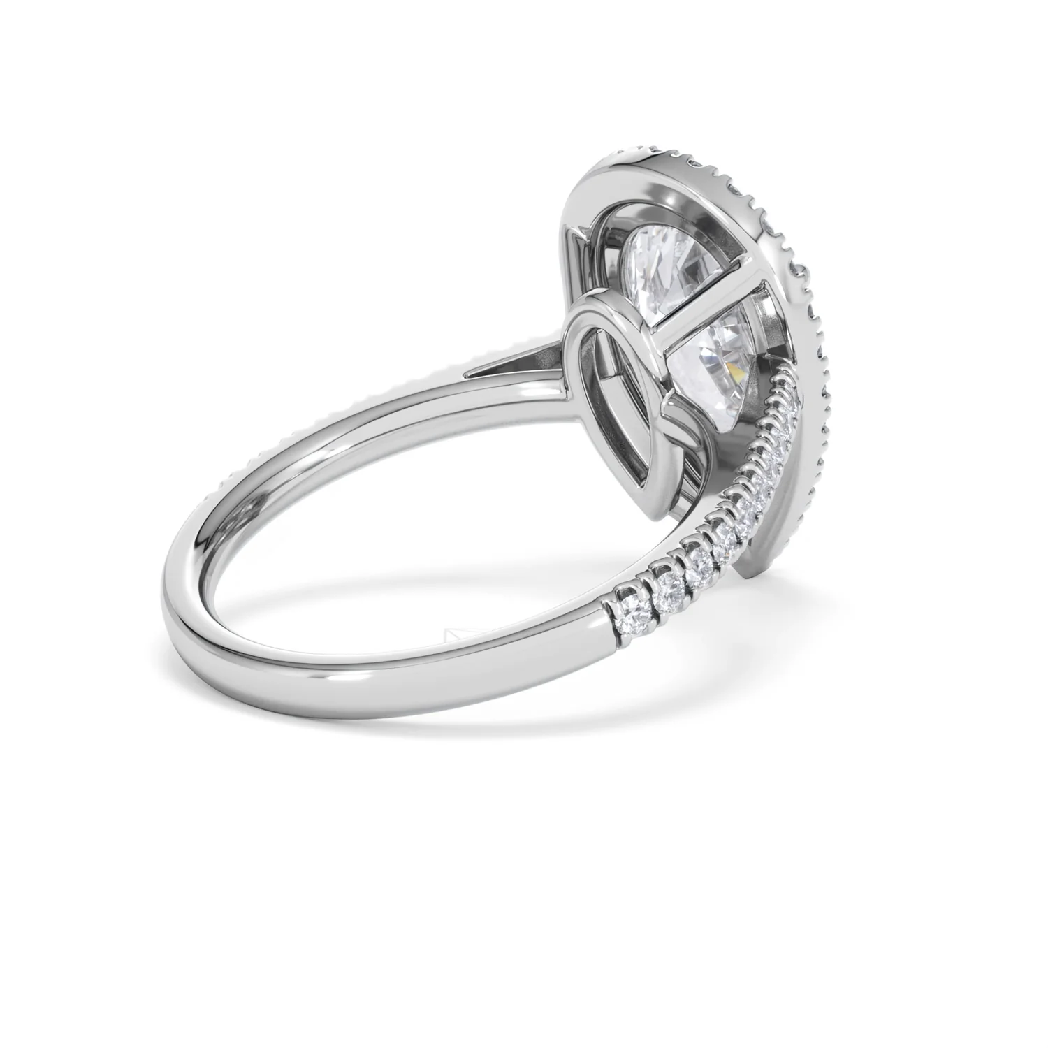 Diana 5.90ct Lab Diamond Pear Cut Engagement Ring in 18K White Gold G/VS1 - Image 39