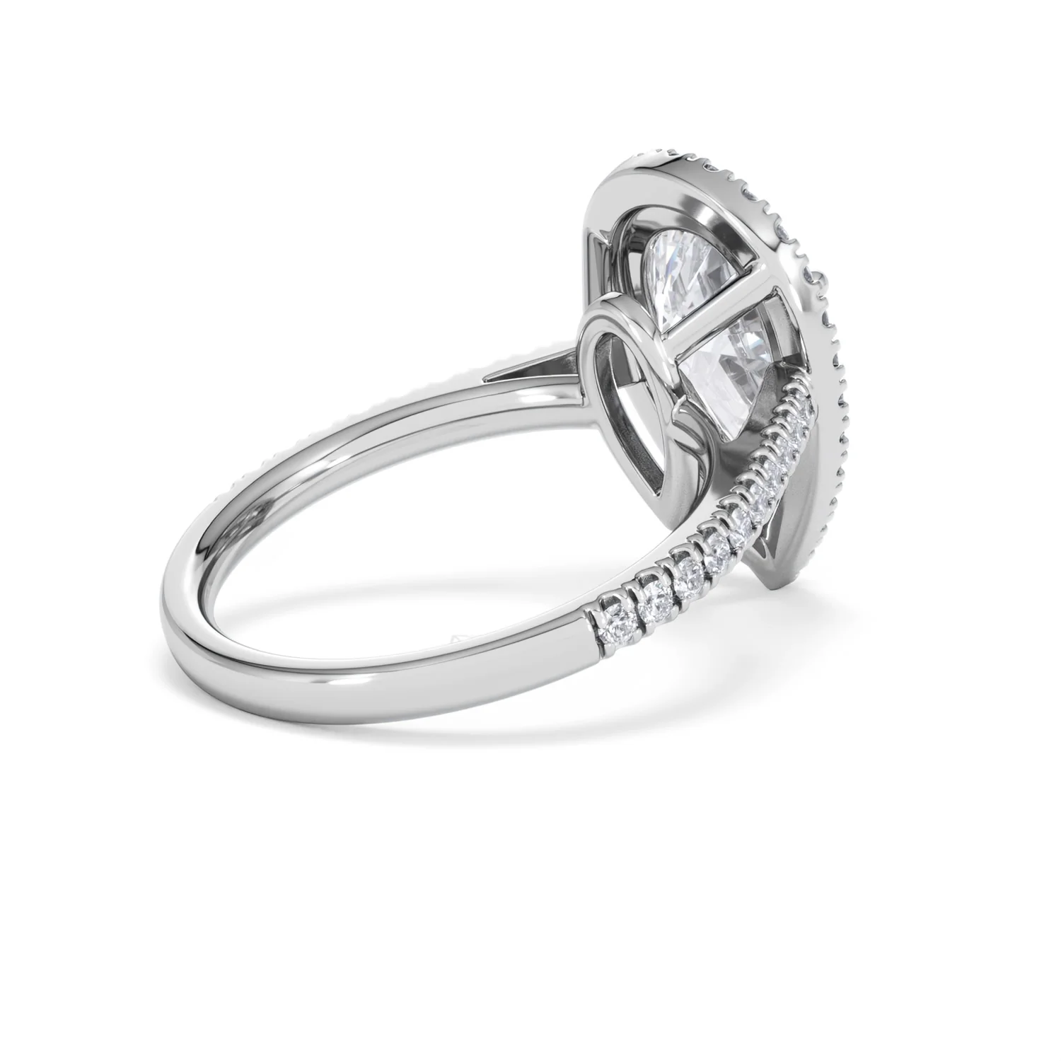 Diana 5.90ct Lab Diamond Pear Cut Engagement Ring in Platinum G/VS1 - Image 38