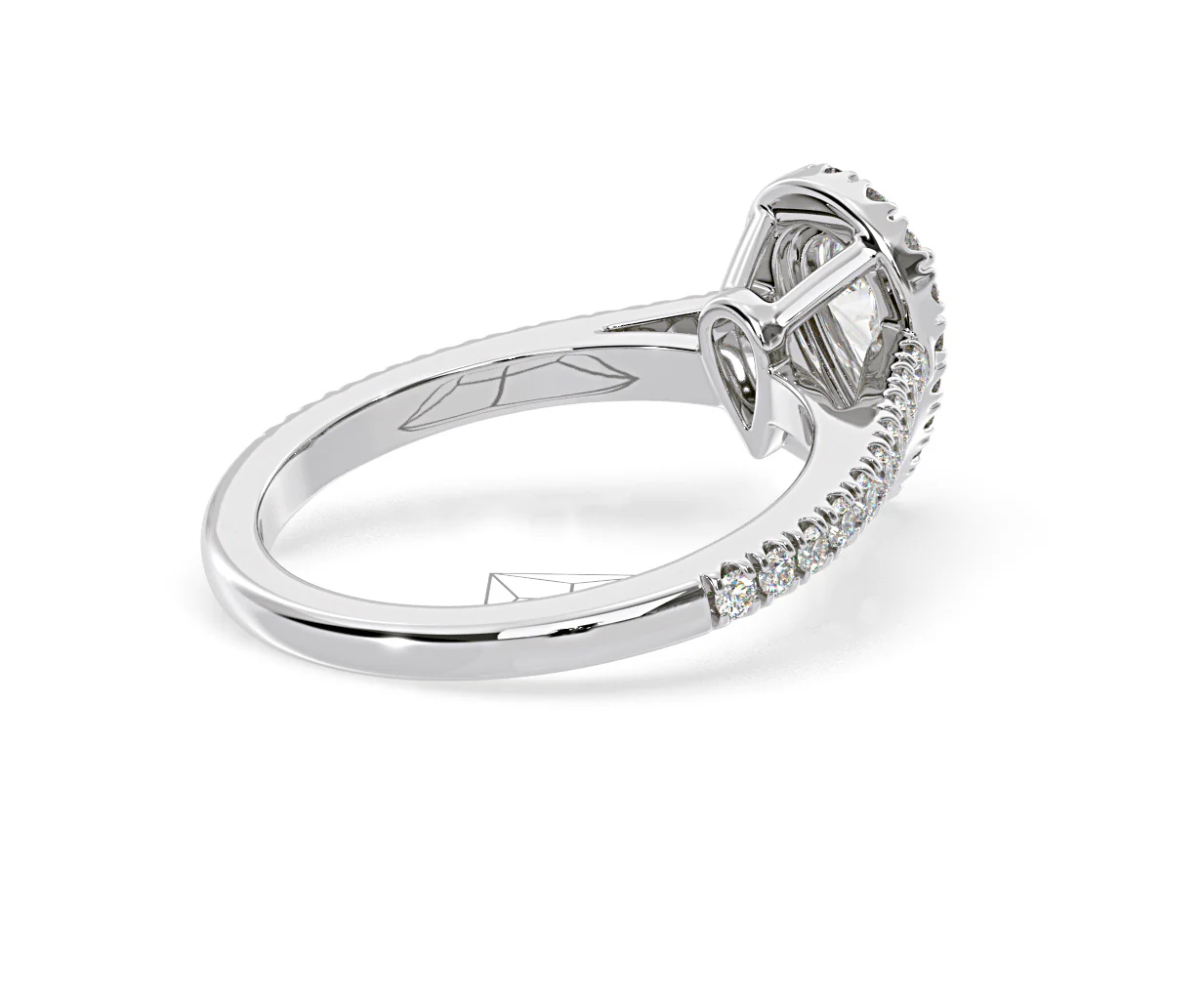 Diana GIA Diamond Pear Halo Engagement Ring 18KW Gold 1.35ct G/SI2 - Image 139