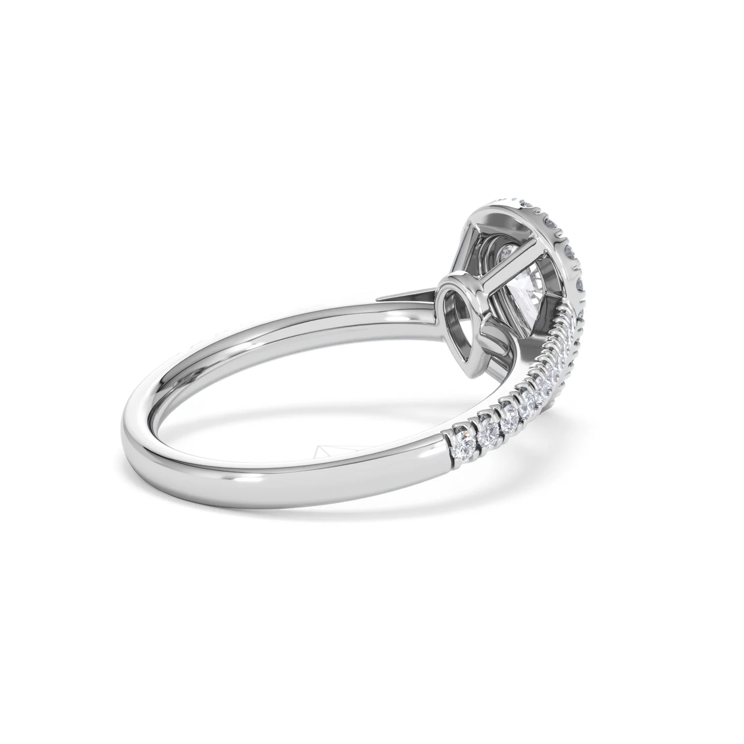 Diana GIA Diamond Pear Halo Engagement Ring 18KW Gold 1.35ct G/SI2 - Image 38