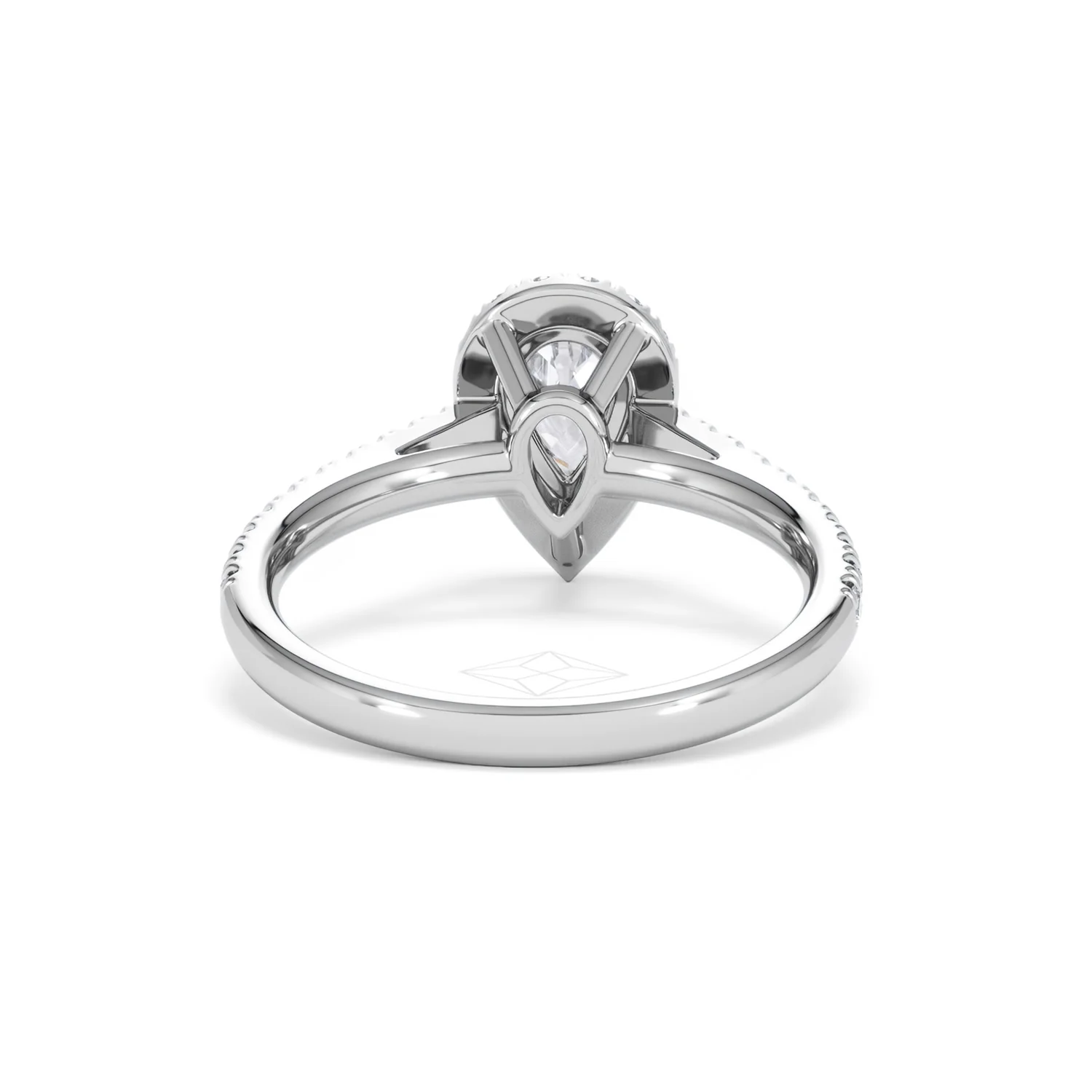 Diana GIA Diamond Pear Halo Engagement Ring 18KW Gold 1.35ct G/SI2 - Image 48