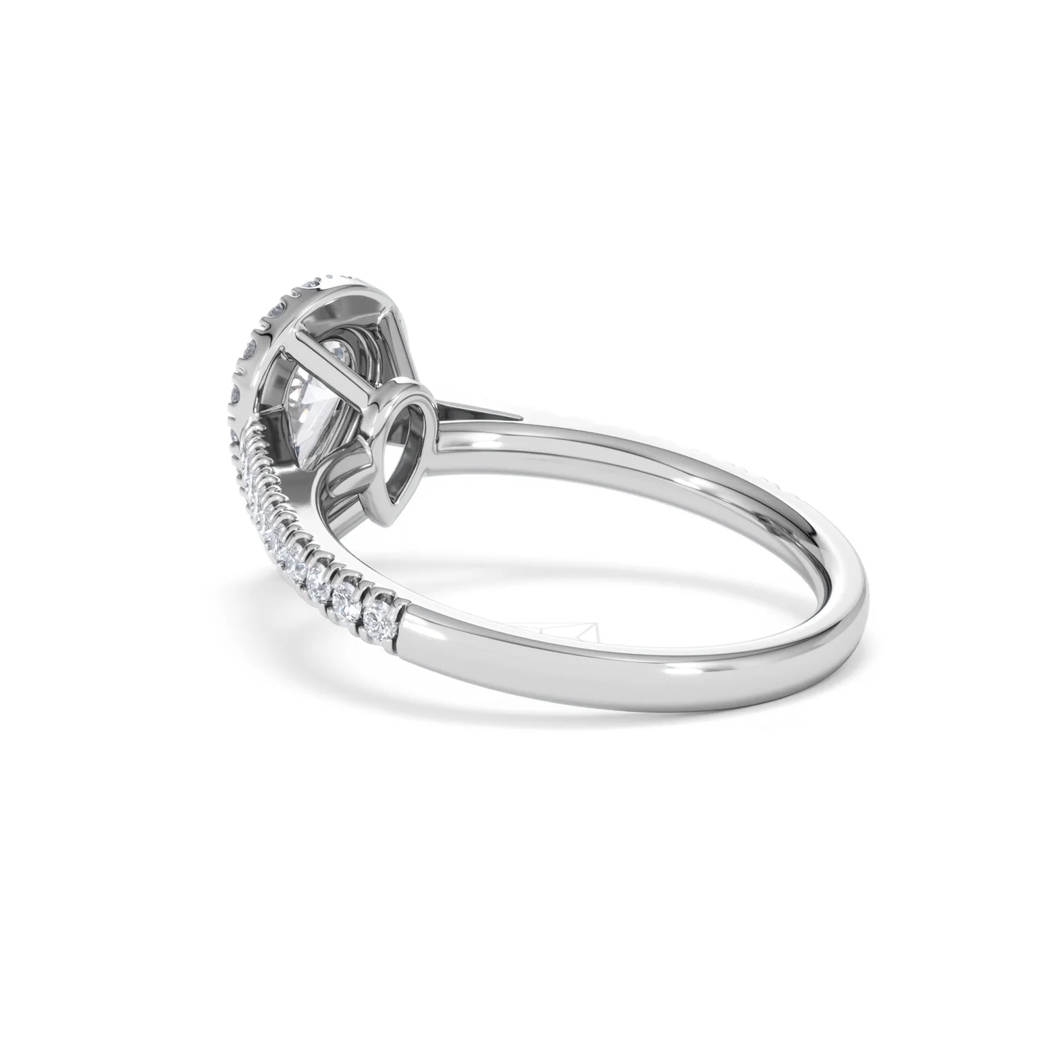 Diana GIA Diamond Pear Halo Engagement Ring 18KW Gold 1.35ct G/SI2 - Image 59