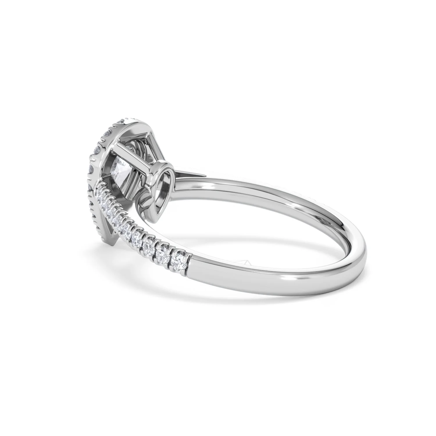 Diana GIA Diamond Pear Halo Engagement Ring 18KW Gold 1.35ct G/SI2 - Image 61