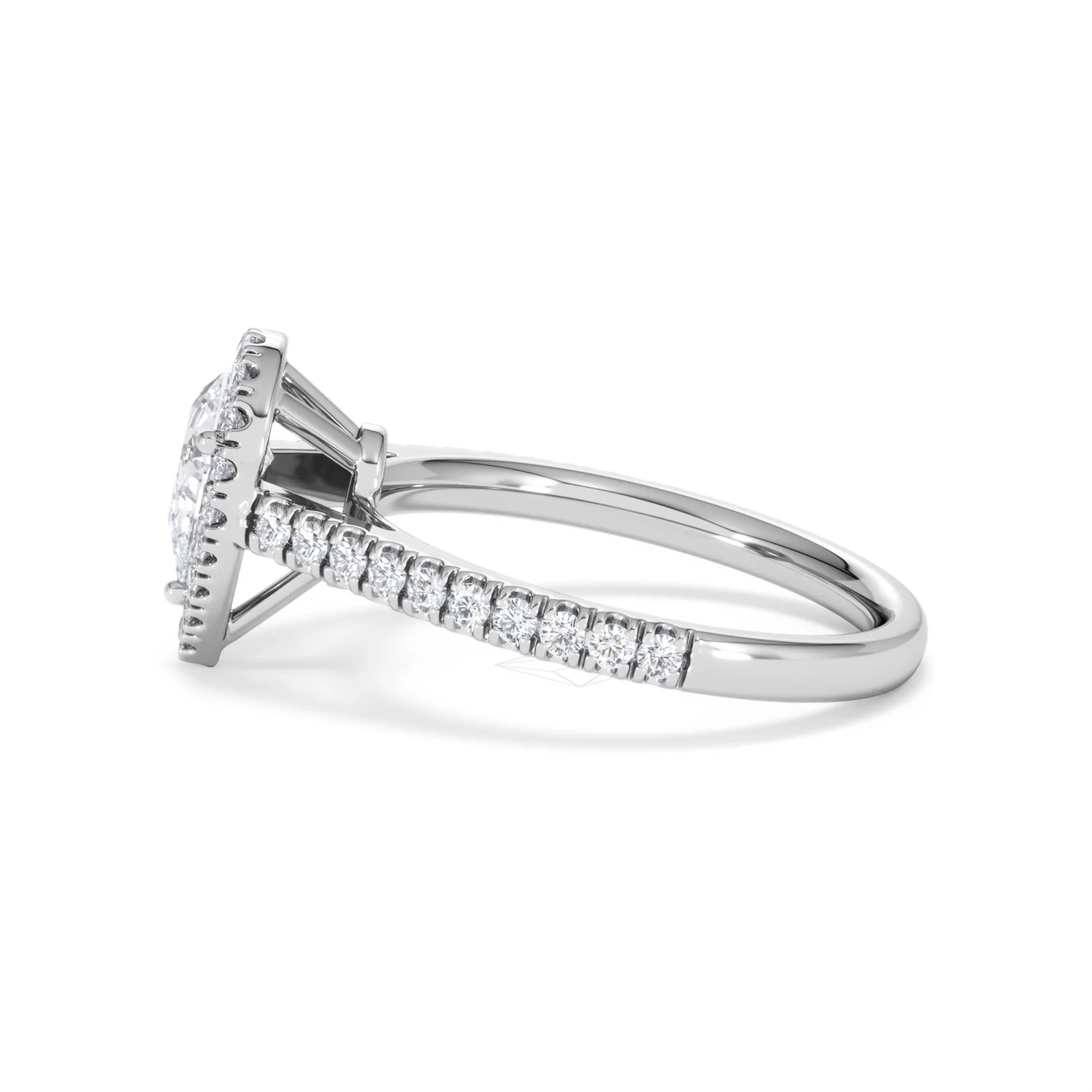 Diana GIA Diamond Pear Halo Engagement Ring 18KW Gold 1.35ct G/SI2 - Image 69