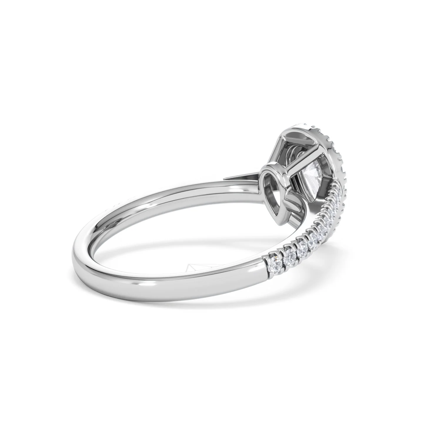 Diana Diamond Pear Halo Engagement Ring 18KW Gold 1ct G/VS2 - Image 38