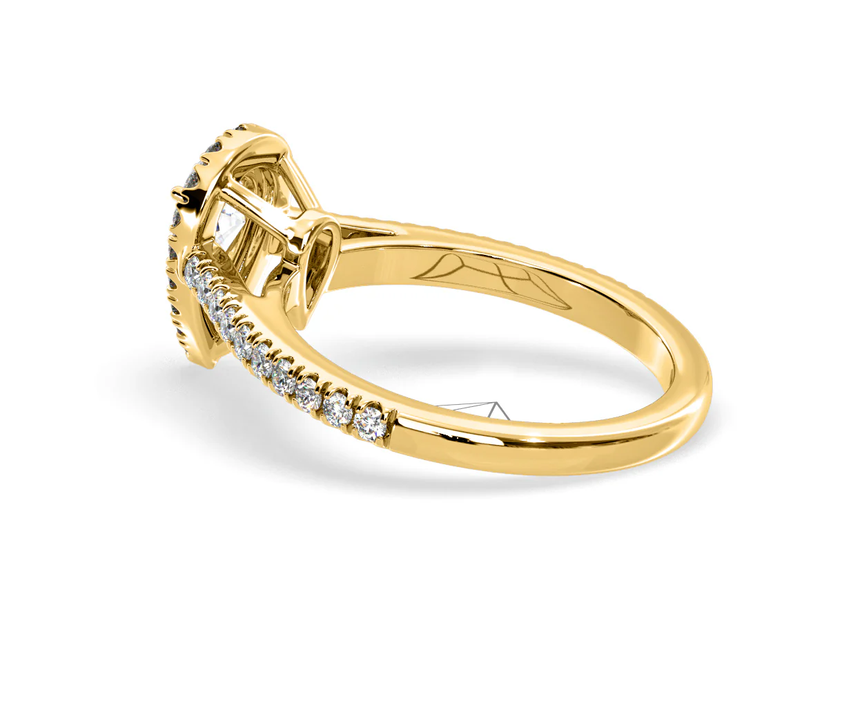 Diana GIA Diamond Pear Halo Engagement Ring in 18K Gold 1.35ct G/SI2 - Image 115