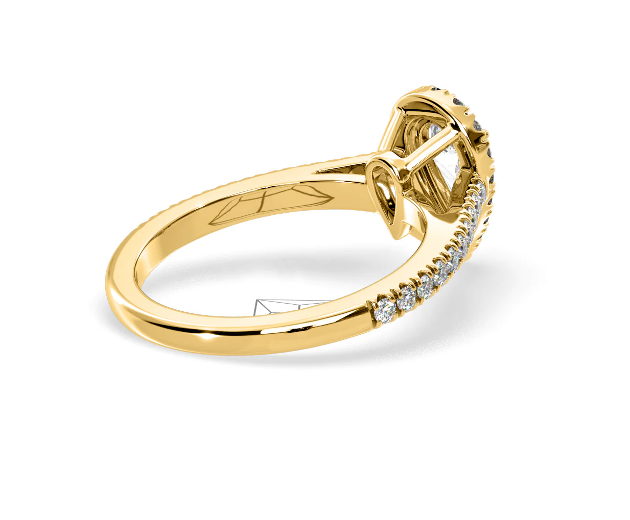 Diana GIA Diamond Pear Halo Engagement Ring in 18K Gold 1.35ct G/SI2 - Image 138