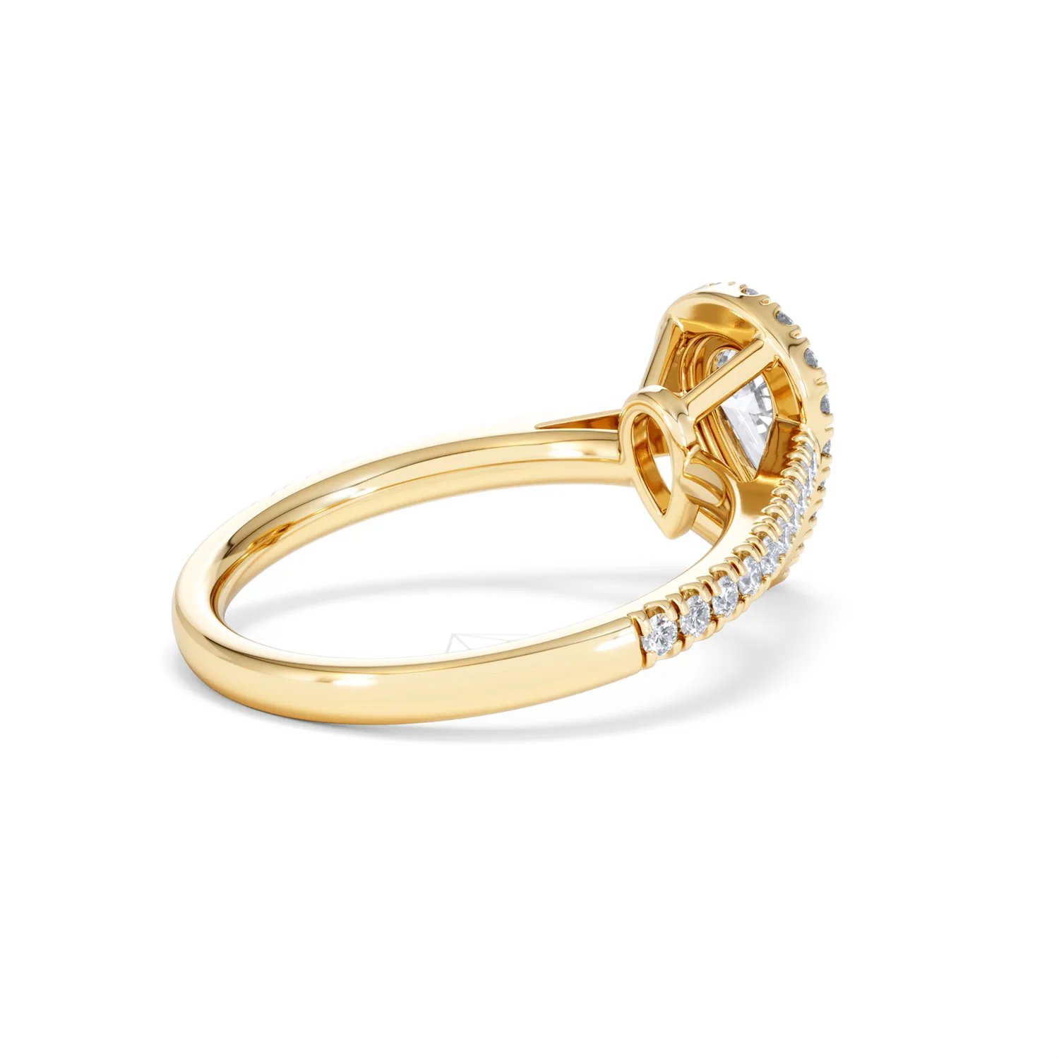 Diana GIA Diamond Pear Halo Engagement Ring in 18K Gold 1.35ct G/SI2 - Image 37