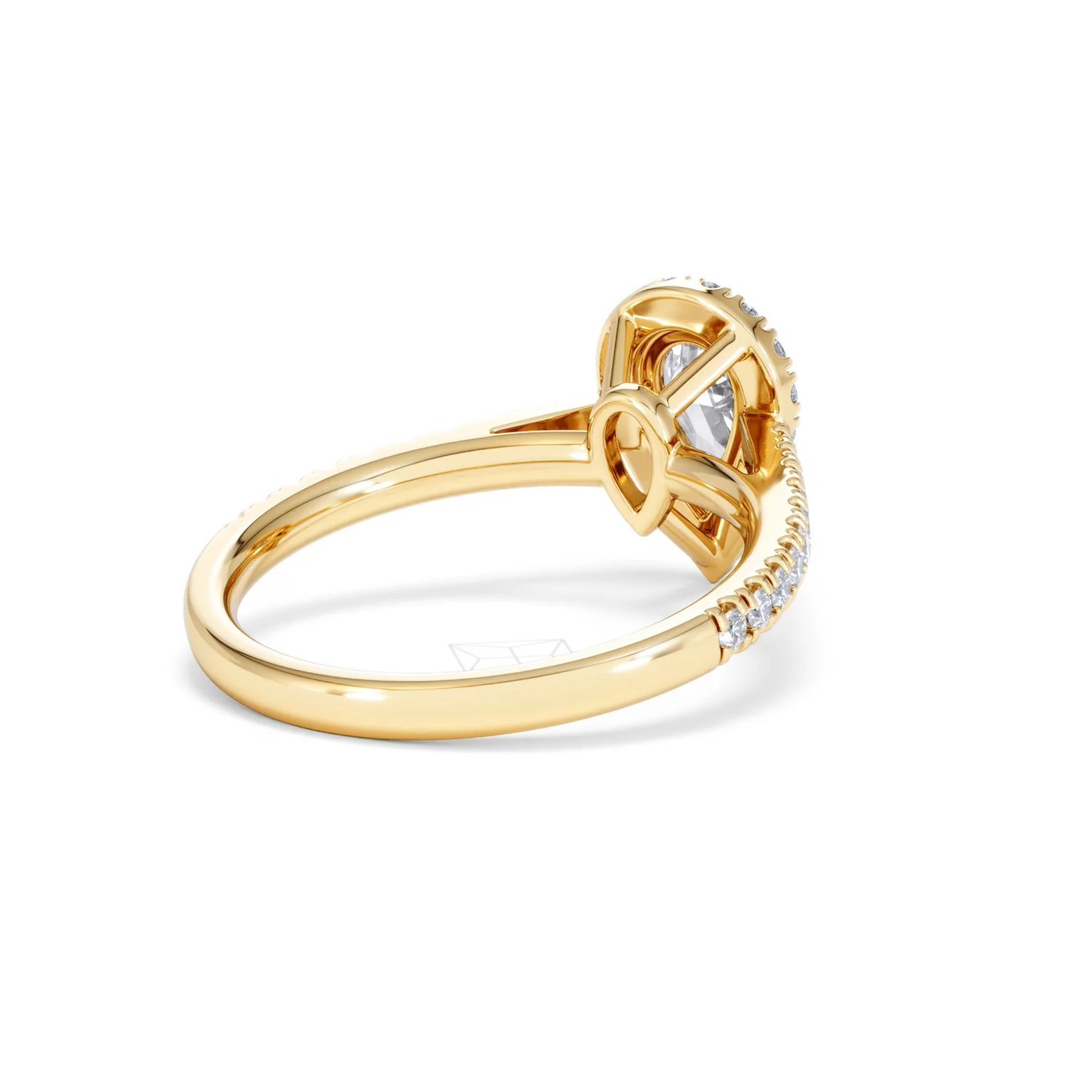 Diana GIA Diamond Pear Halo Engagement Ring in 18K Gold 1.35ct G/SI2 - Image 40