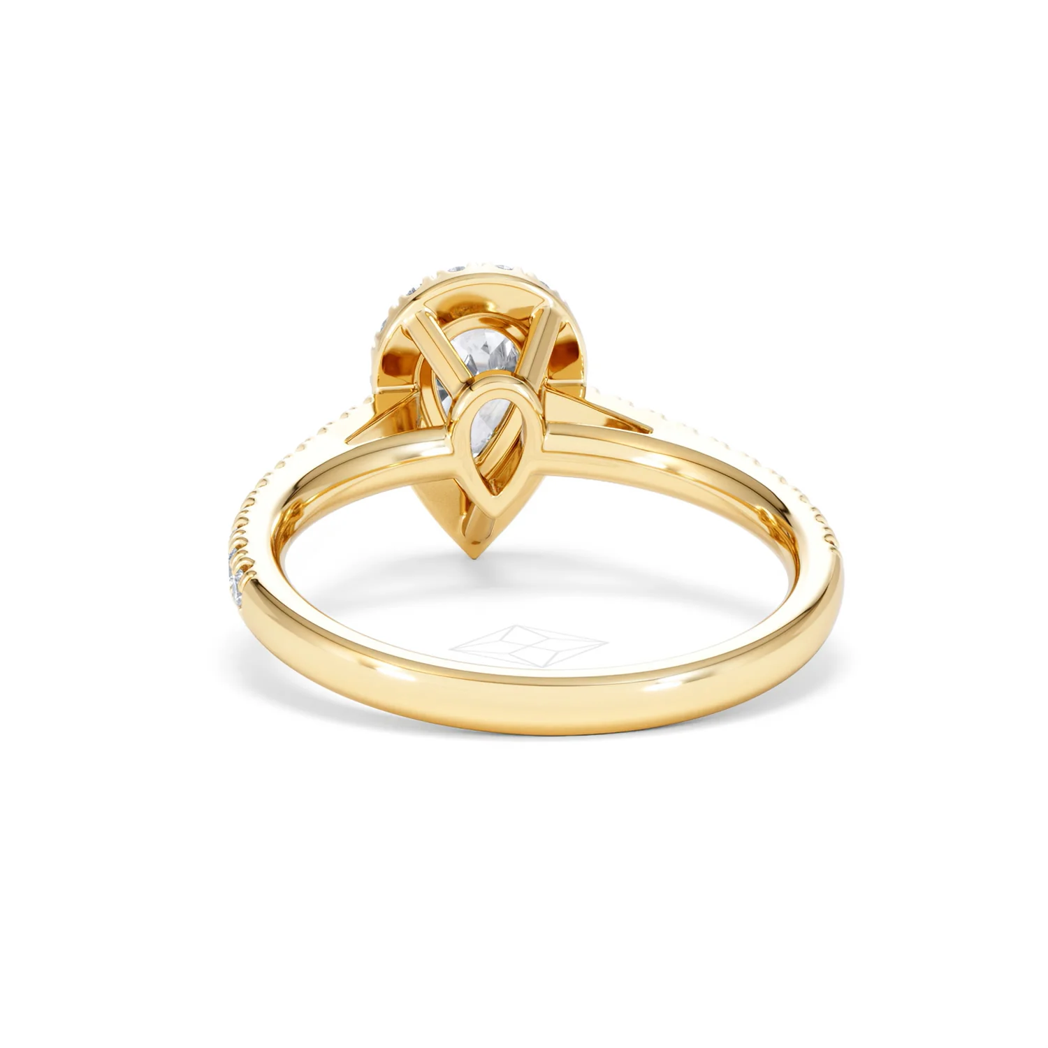 Diana GIA Diamond Pear Halo Engagement Ring in 18K Gold 1.35ct G/SI2 - Image 50