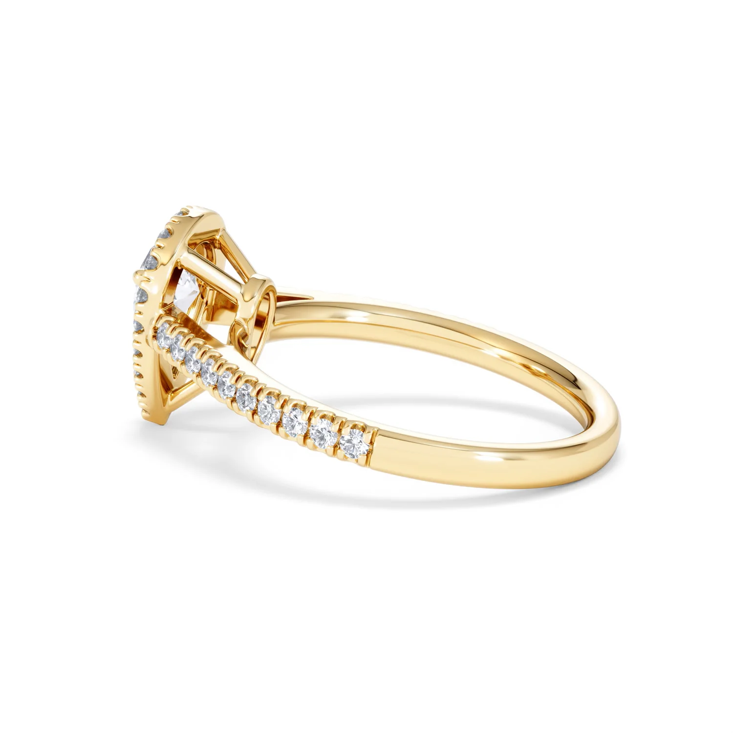 Diana GIA Diamond Pear Halo Engagement Ring in 18K Gold 1.35ct G/SI2 - Image 63