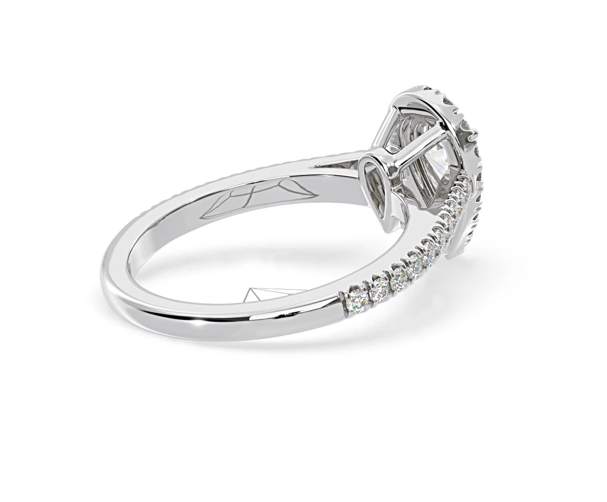Diana GIA Diamond Pear Halo Engagement Ring Platinum 1.35ct G/SI1 - Image 59