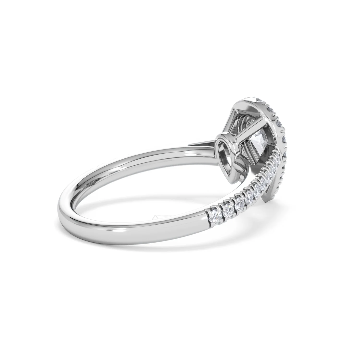 Diana GIA Diamond Pear Halo Engagement Ring Platinum 1.35ct G/SI2 - Image 38