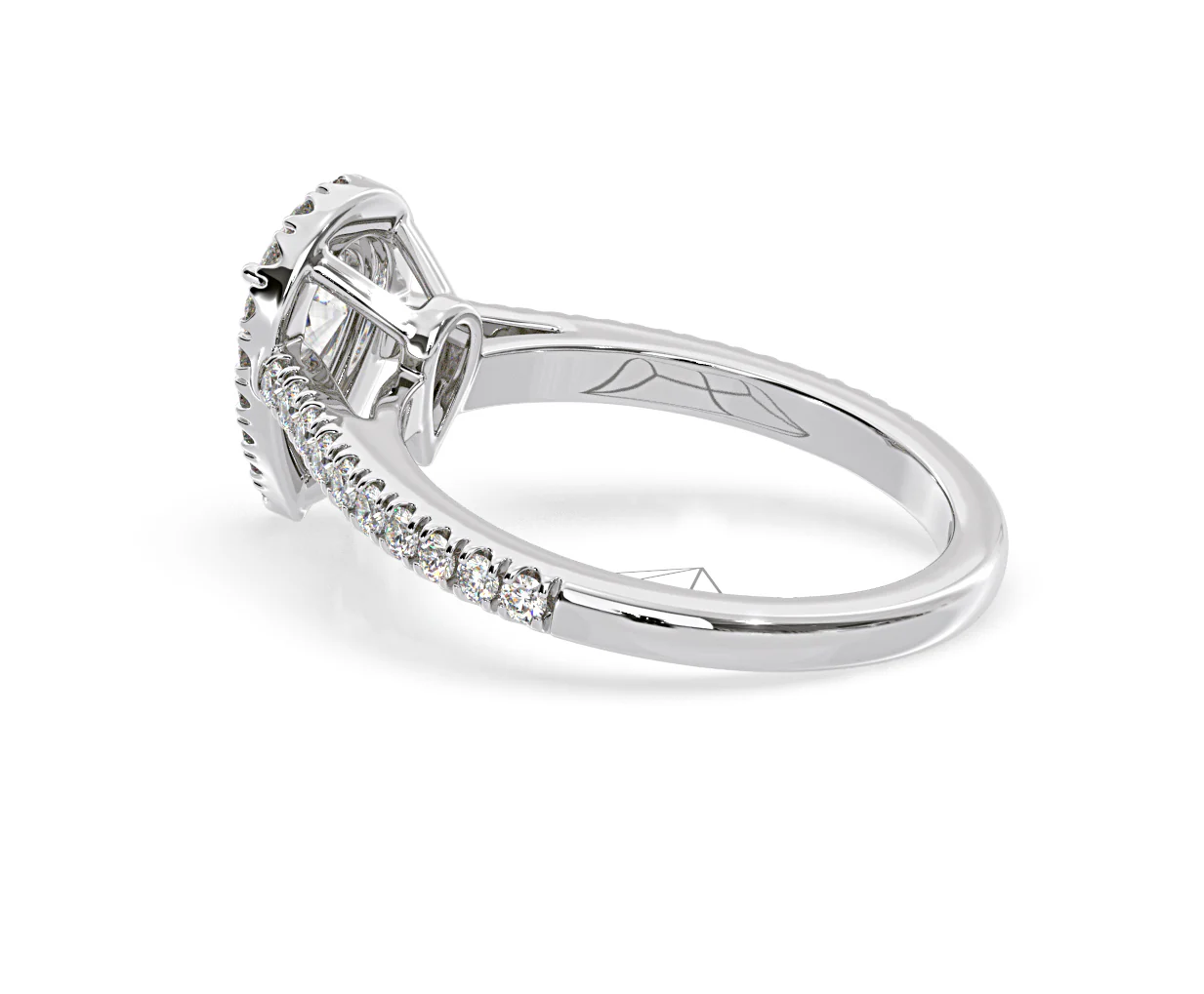 Diana Diamond Pear Halo Engagement Ring Platinum 1ct G/VS2 - Image 117