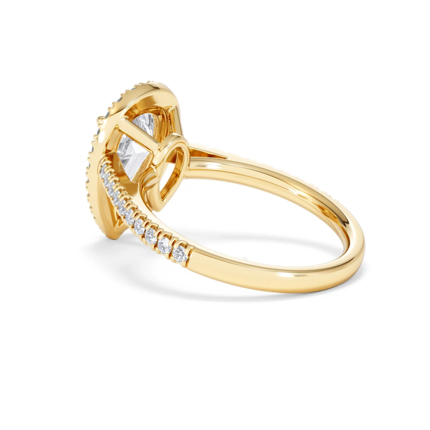 Diana Lab Diamond Pear Halo Engagement Ring in 18K Gold 2.60ct F/VS1 - Image 59