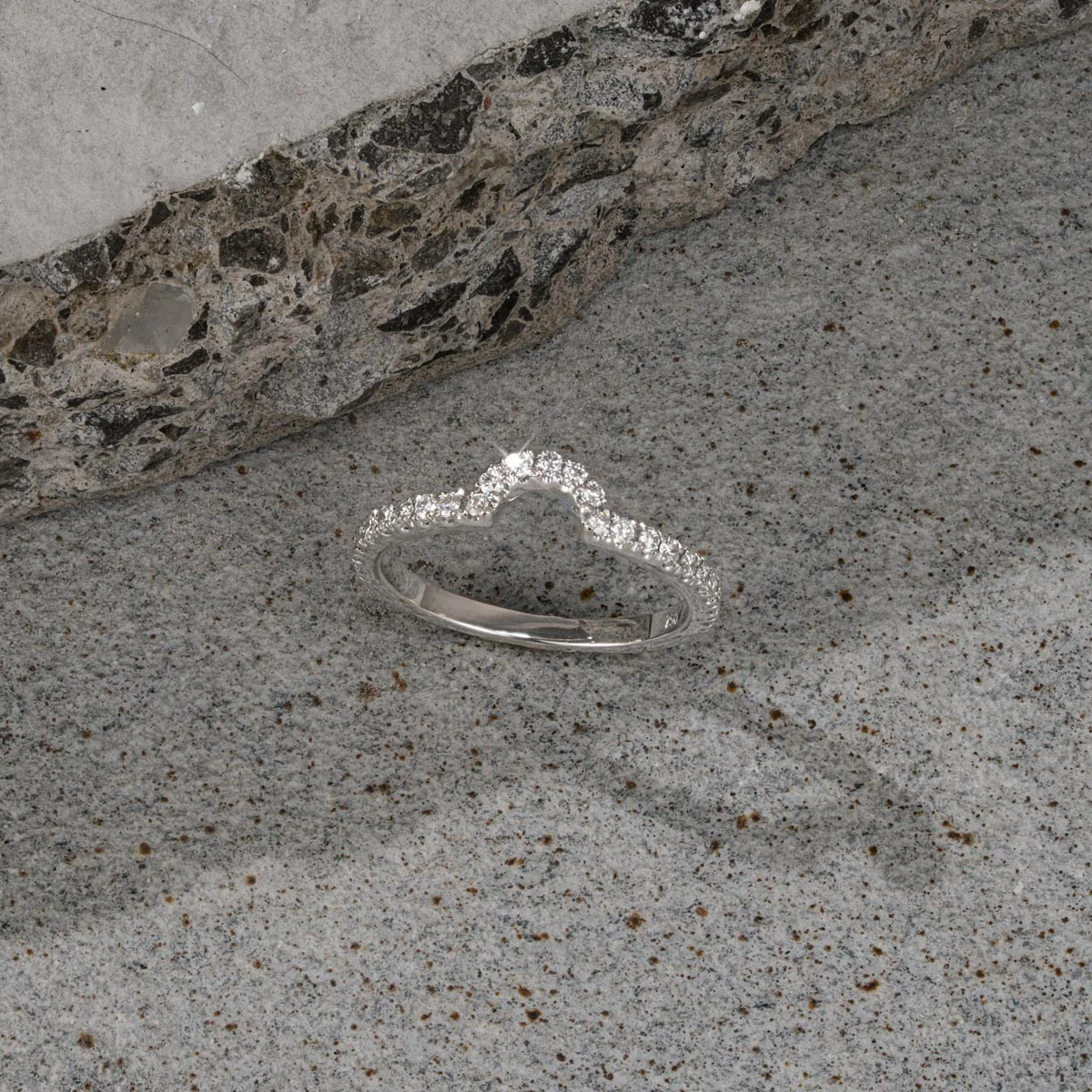 Diana Matching Wedding Band 0.40 ct G/Si Diamond in Platinum - Image 2
