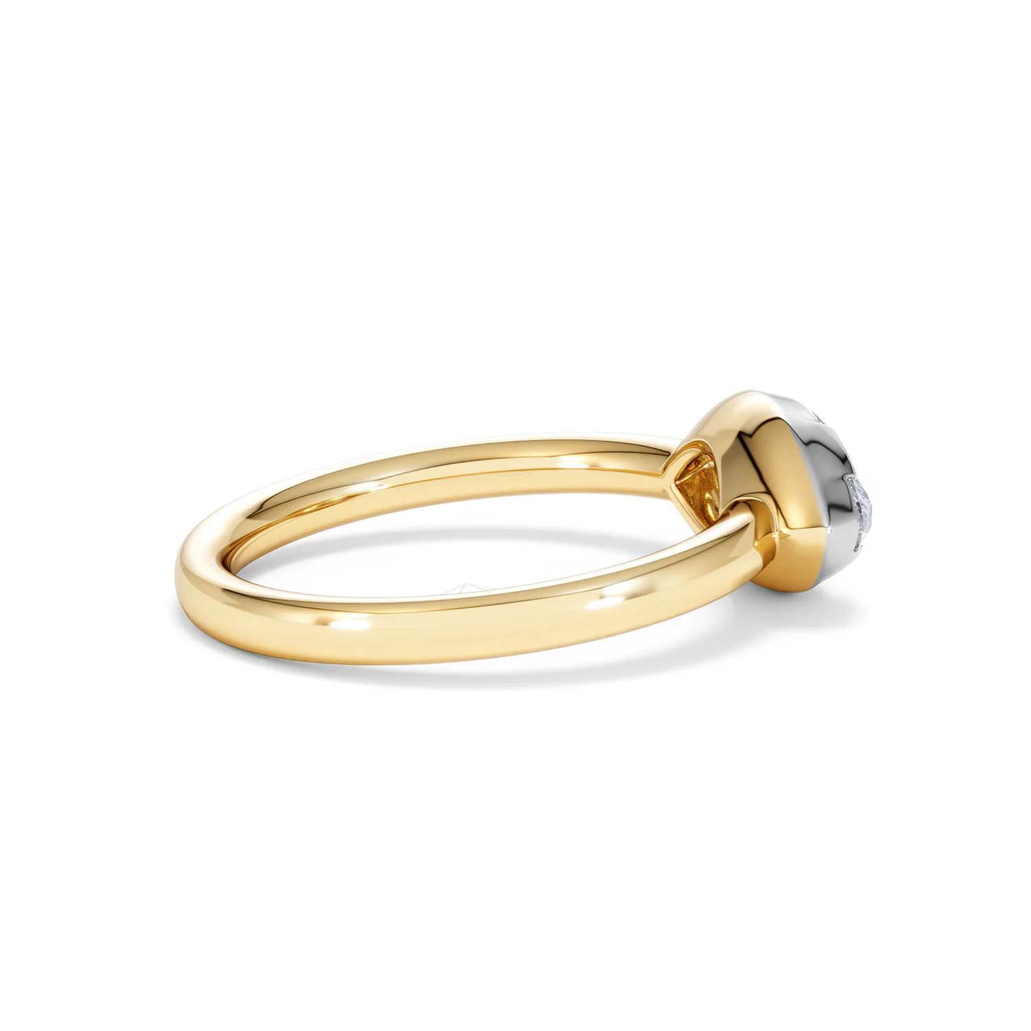 East West 1.00ct Marquise Cut Lab Diamond Solitaire Engagement Ring in 18K Yellow Gold - Image 30
