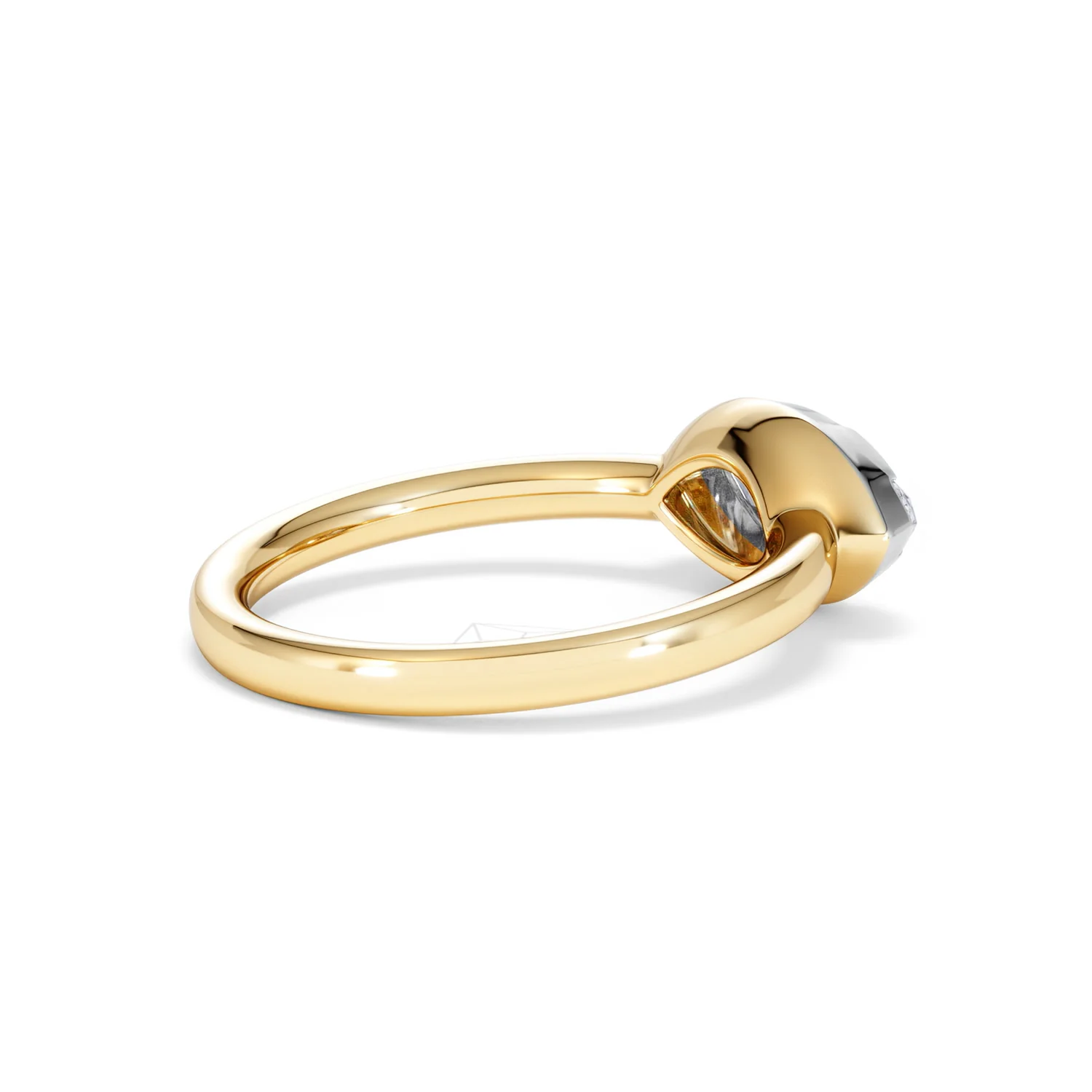East West 1.00ct Marquise Cut Lab Diamond Solitaire Engagement Ring in 18K Yellow Gold - Image 34