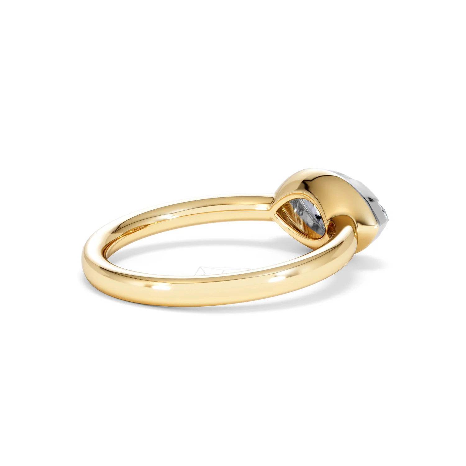 East West 1.00ct Marquise Cut Lab Diamond Solitaire Engagement Ring in 18K Yellow Gold - Image 35