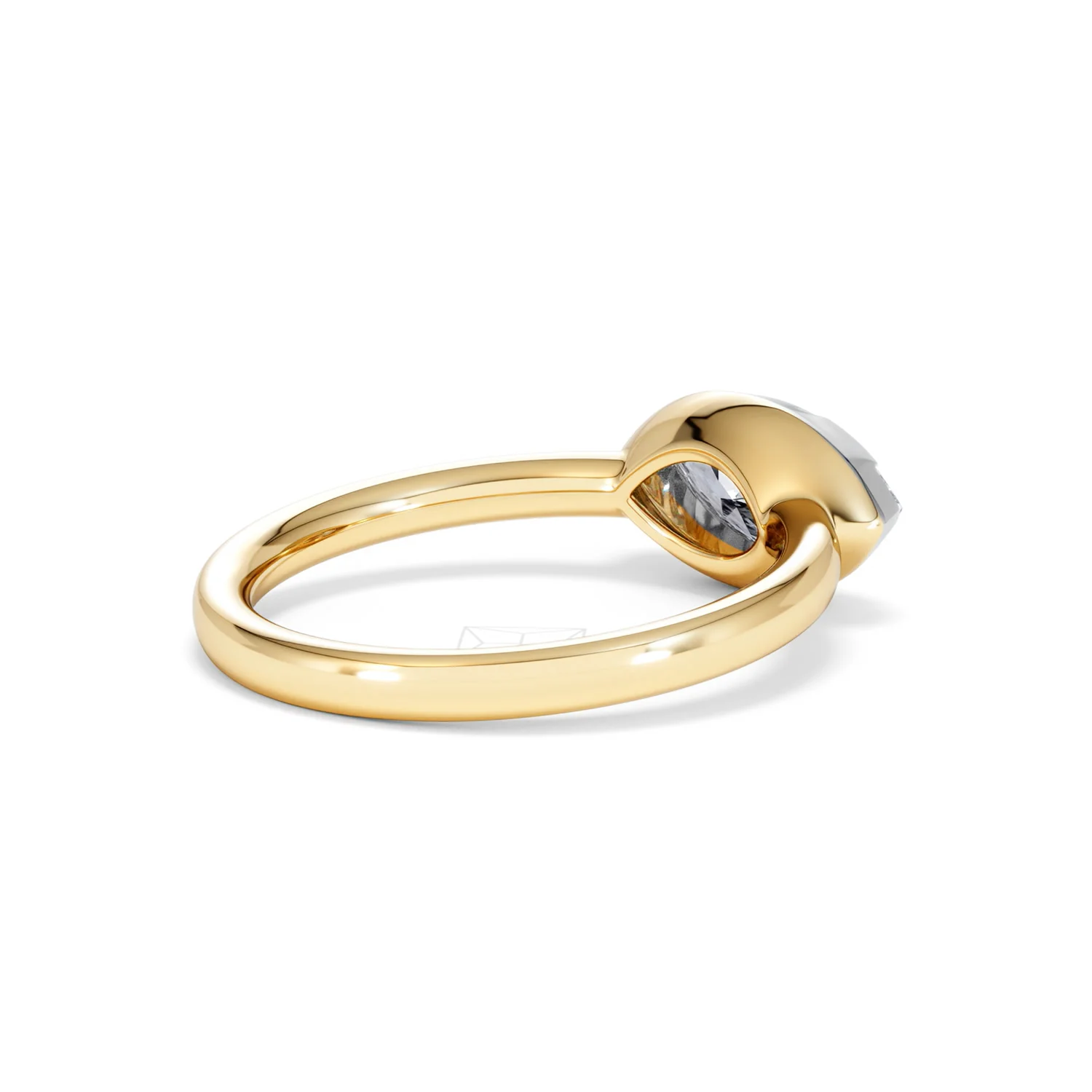 East West 1.00ct Marquise Cut Lab Diamond Solitaire Engagement Ring in 18K Yellow Gold - Image 36