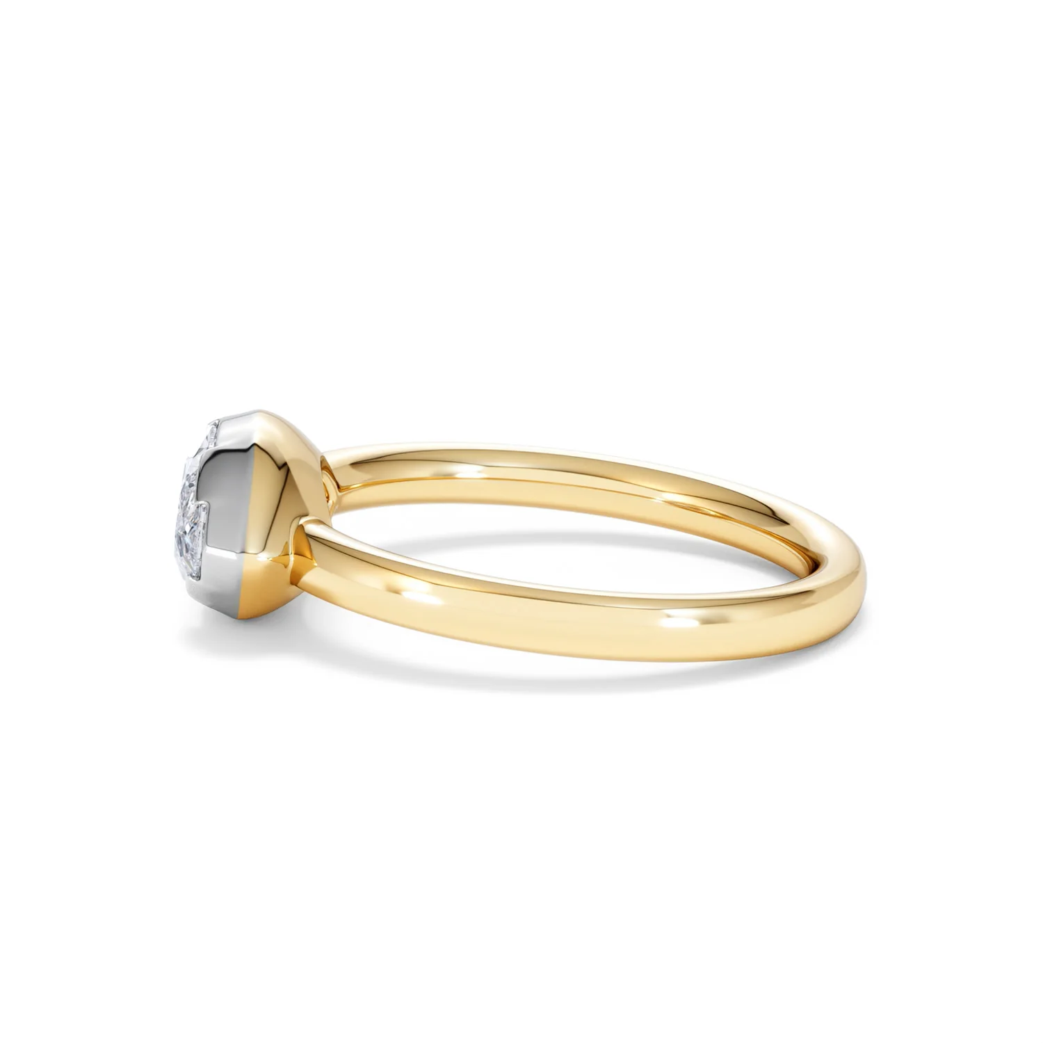 East West 1.00ct Marquise Cut Lab Diamond Solitaire Engagement Ring in 18K Yellow Gold - Image 67