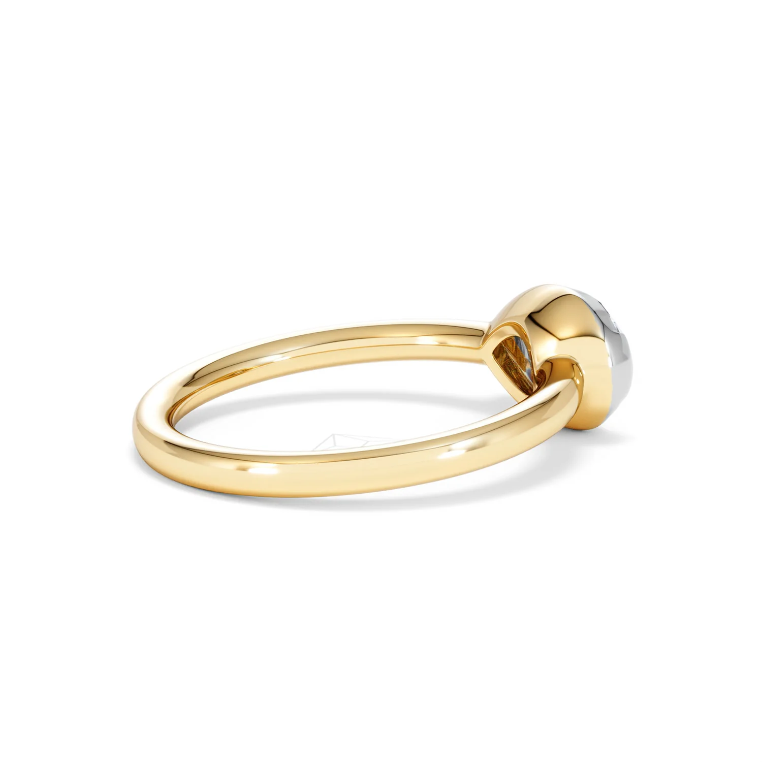 East West 1.00ct Pear Cut Lab Diamond Solitaire Engagement Ring in 18K Yellow Gold - Image 33