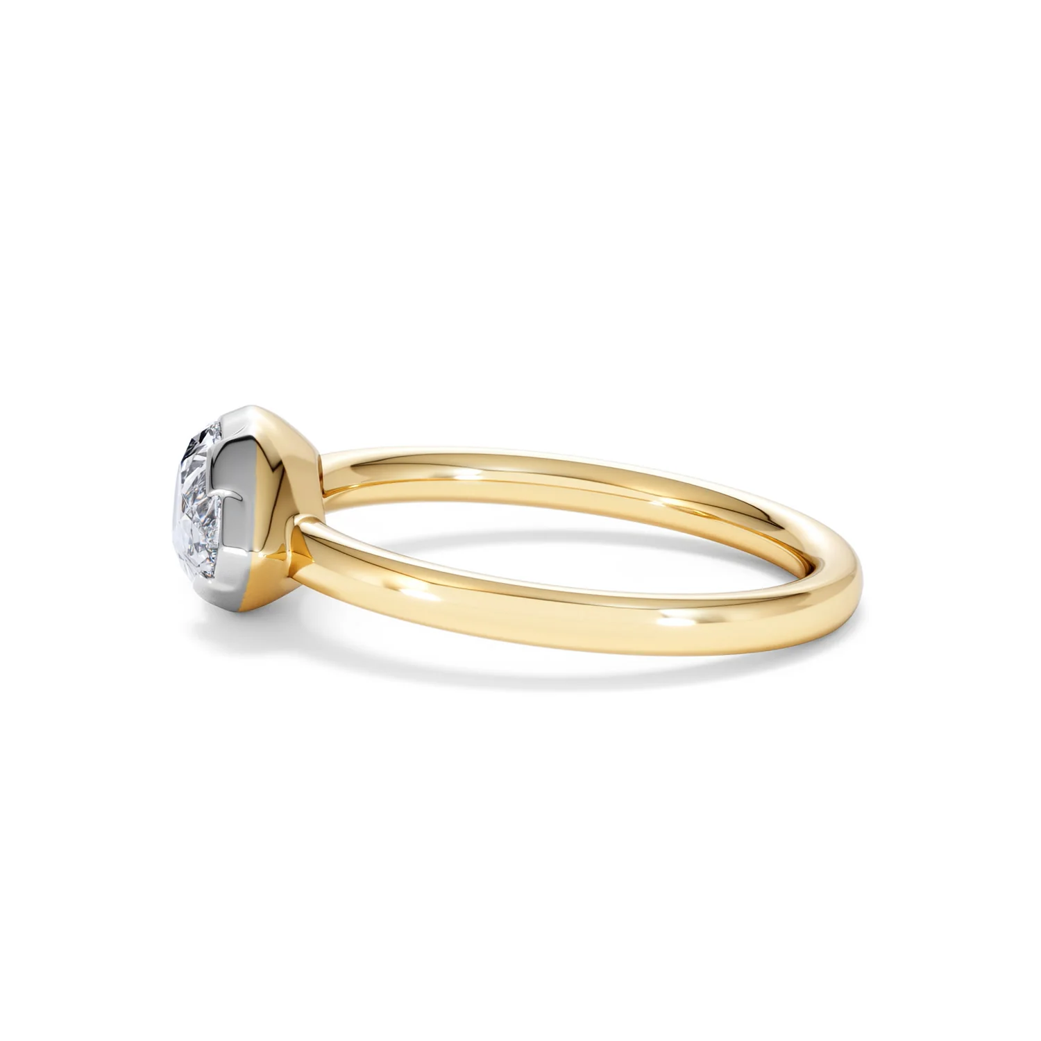 East West 1.00ct Pear Cut Lab Diamond Solitaire Engagement Ring in 18K Yellow Gold - Image 68