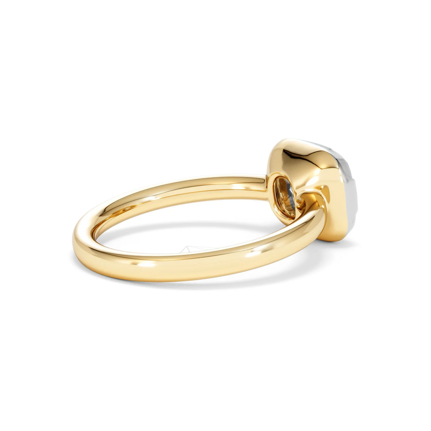 East West 2.00ct Elongated Cushion Cut Lab Diamond Solitaire Engagement Ring in 18K Yellow Gold - Image 36