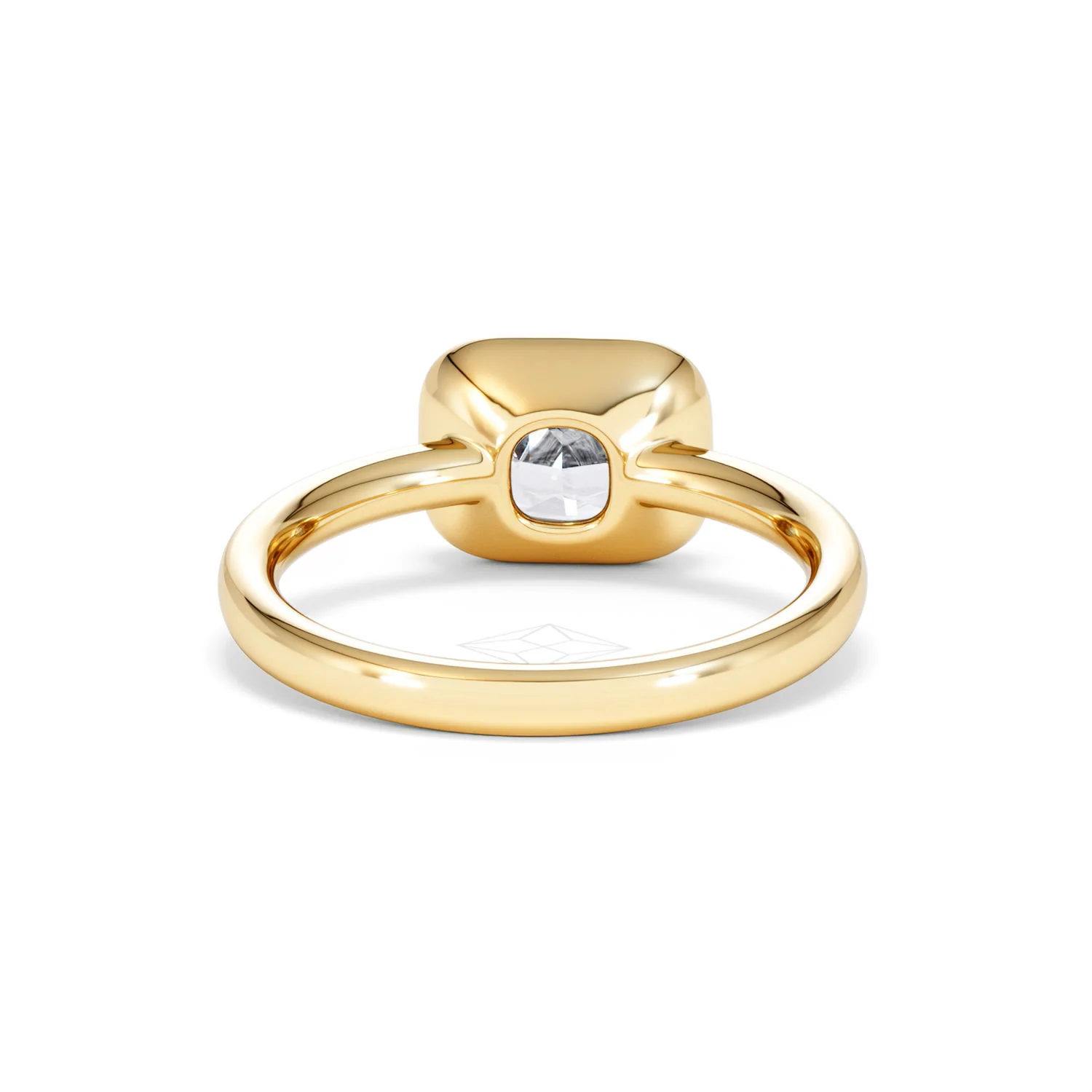 East West 2.00ct Elongated Cushion Cut Lab Diamond Solitaire Engagement Ring in 18K Yellow Gold - Image 48