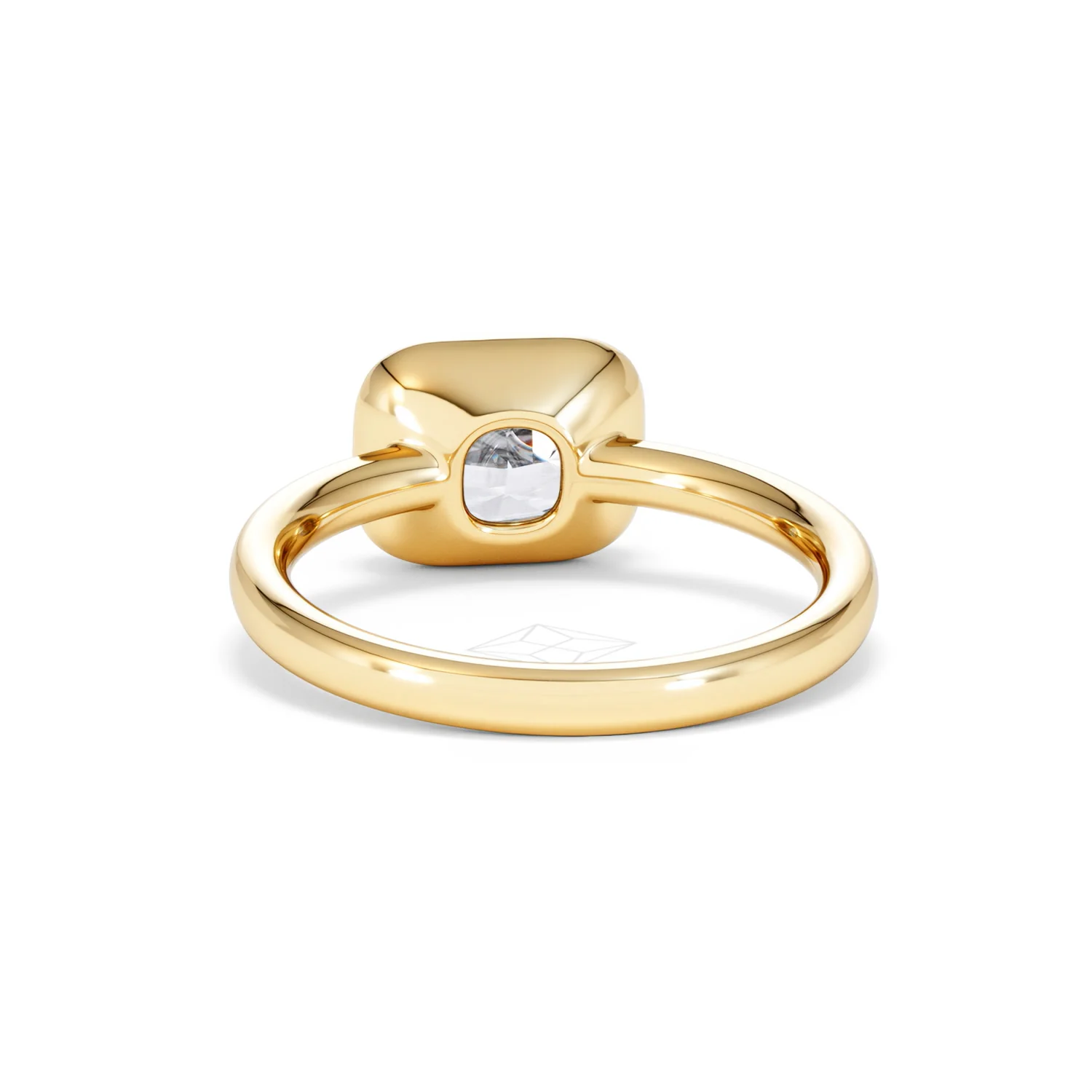 East West 2.00ct Elongated Cushion Cut Lab Diamond Solitaire Engagement Ring in 18K Yellow Gold - Image 51