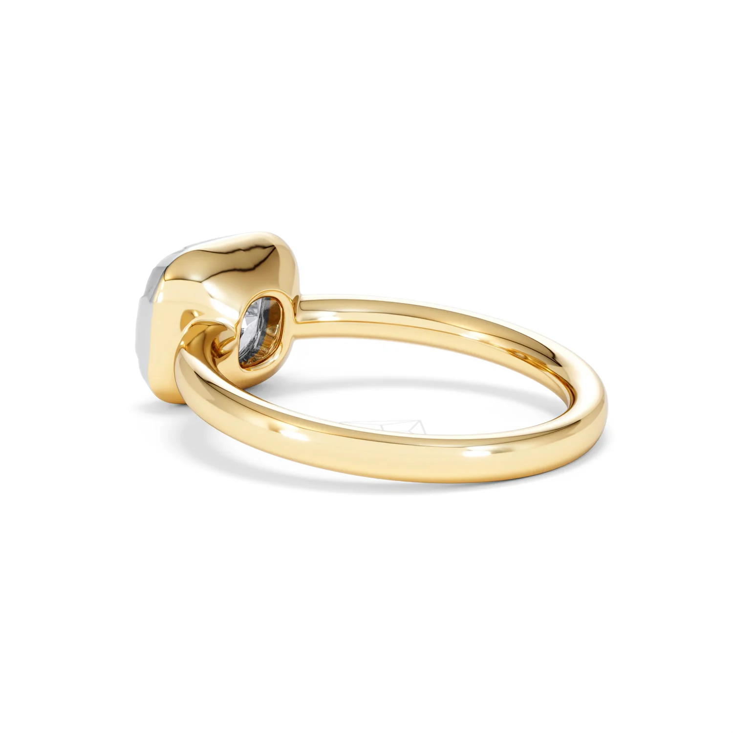East West 2.00ct Elongated Cushion Cut Lab Diamond Solitaire Engagement Ring in 18K Yellow Gold - Image 60