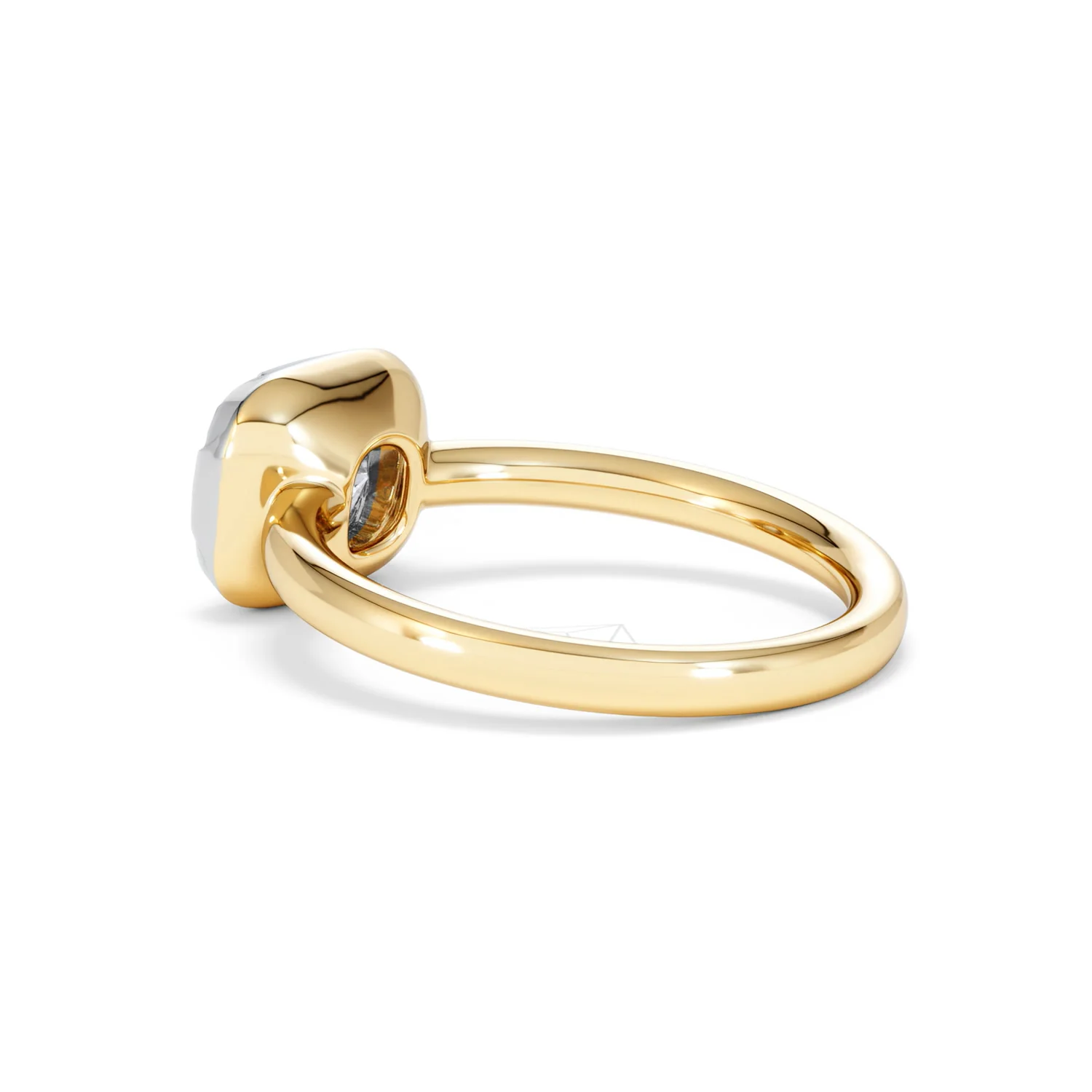 East West 2.00ct Elongated Cushion Cut Lab Diamond Solitaire Engagement Ring in 18K Yellow Gold - Image 61