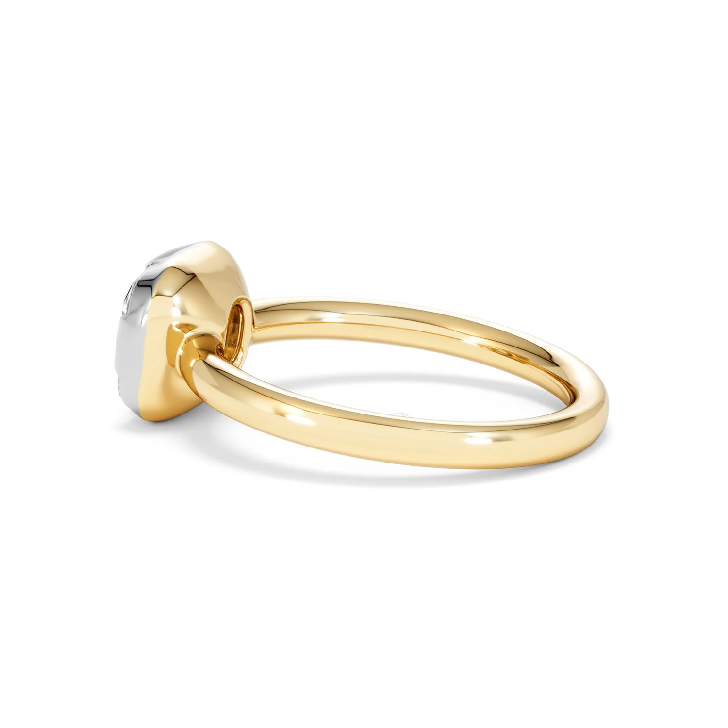 East West 2.00ct Elongated Cushion Cut Lab Diamond Solitaire Engagement Ring in 18K Yellow Gold - Image 65