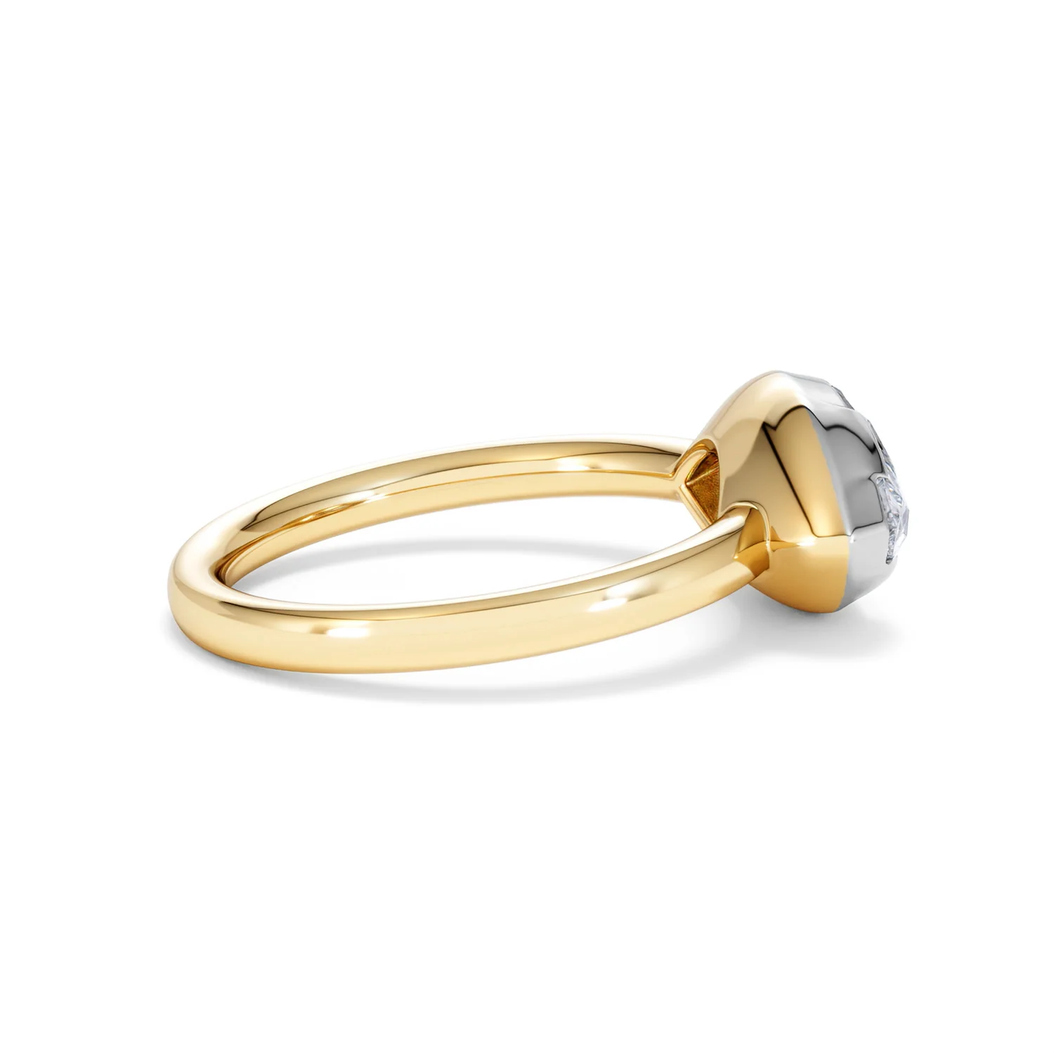 East West 2.00ct Marquise Cut Lab Diamond Solitaire Engagement Ring in 18K Yellow Gold - Image 31