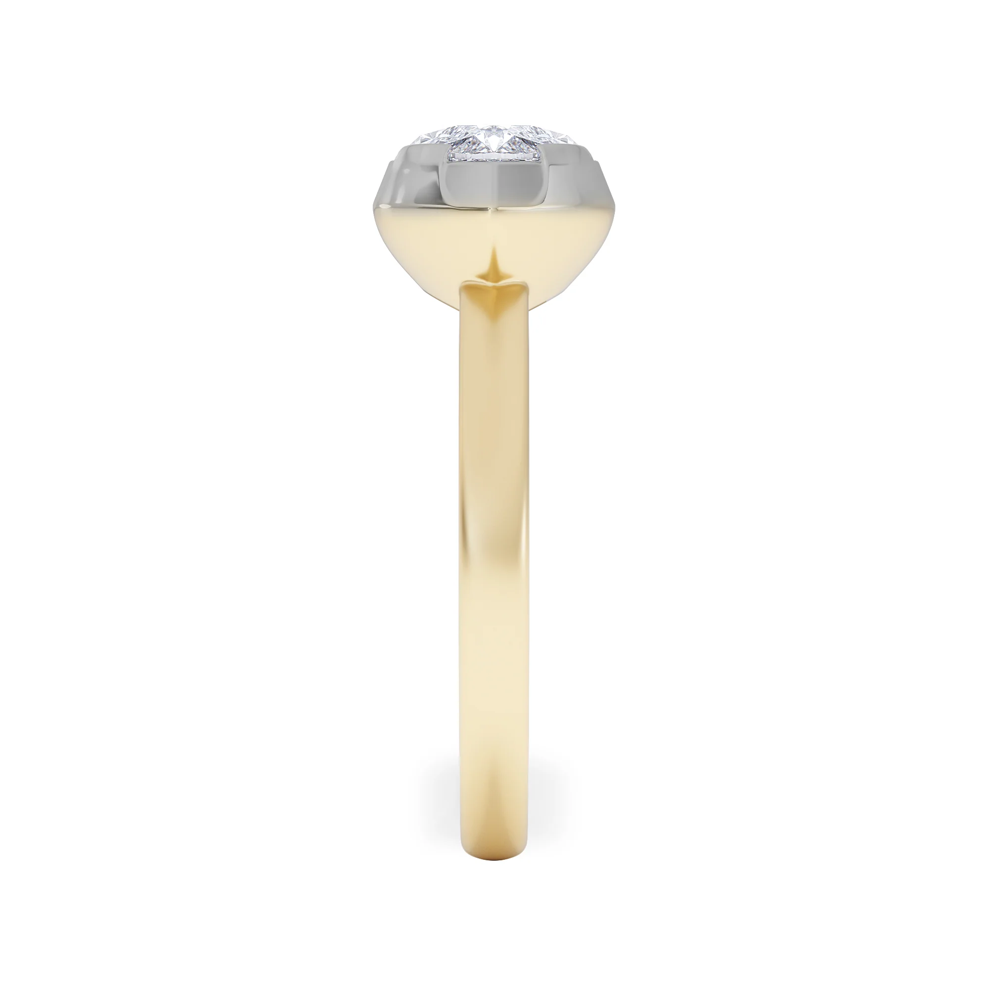 East West 2.00ct Marquise Cut Lab Diamond Solitaire Engagement Ring in 18K Yellow Gold - Image 5