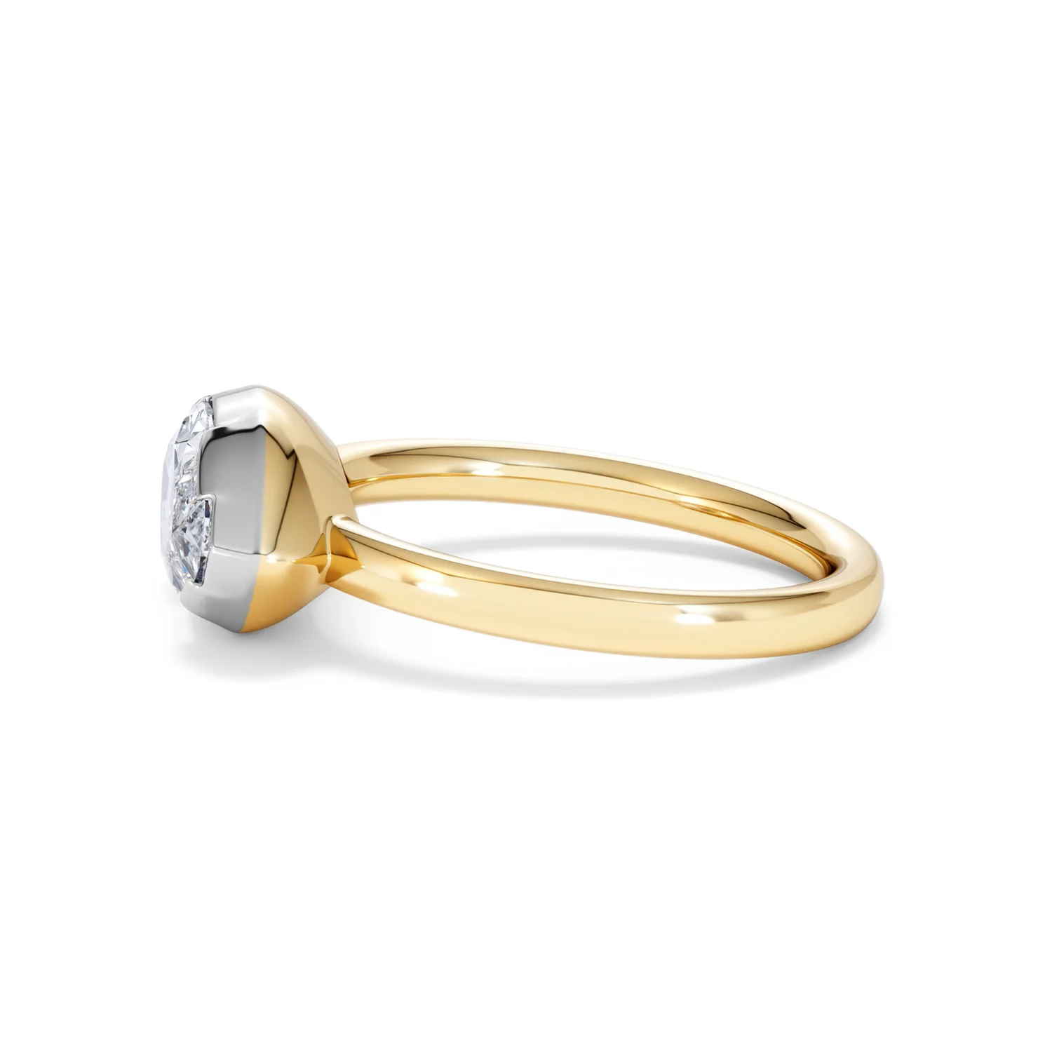 East West 2.00ct Marquise Cut Lab Diamond Solitaire Engagement Ring in 18K Yellow Gold - Image 70
