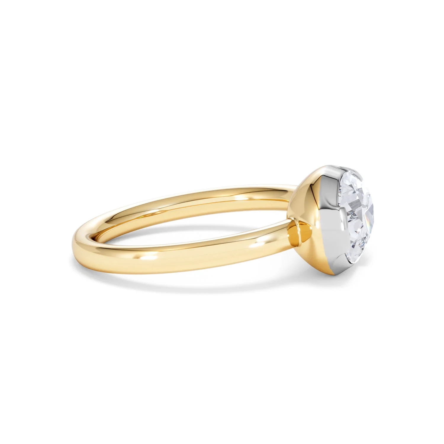 East West 2.00ct Pear Cut Lab Diamond Solitaire Engagement Ring in 18K Yellow Gold - Image 26